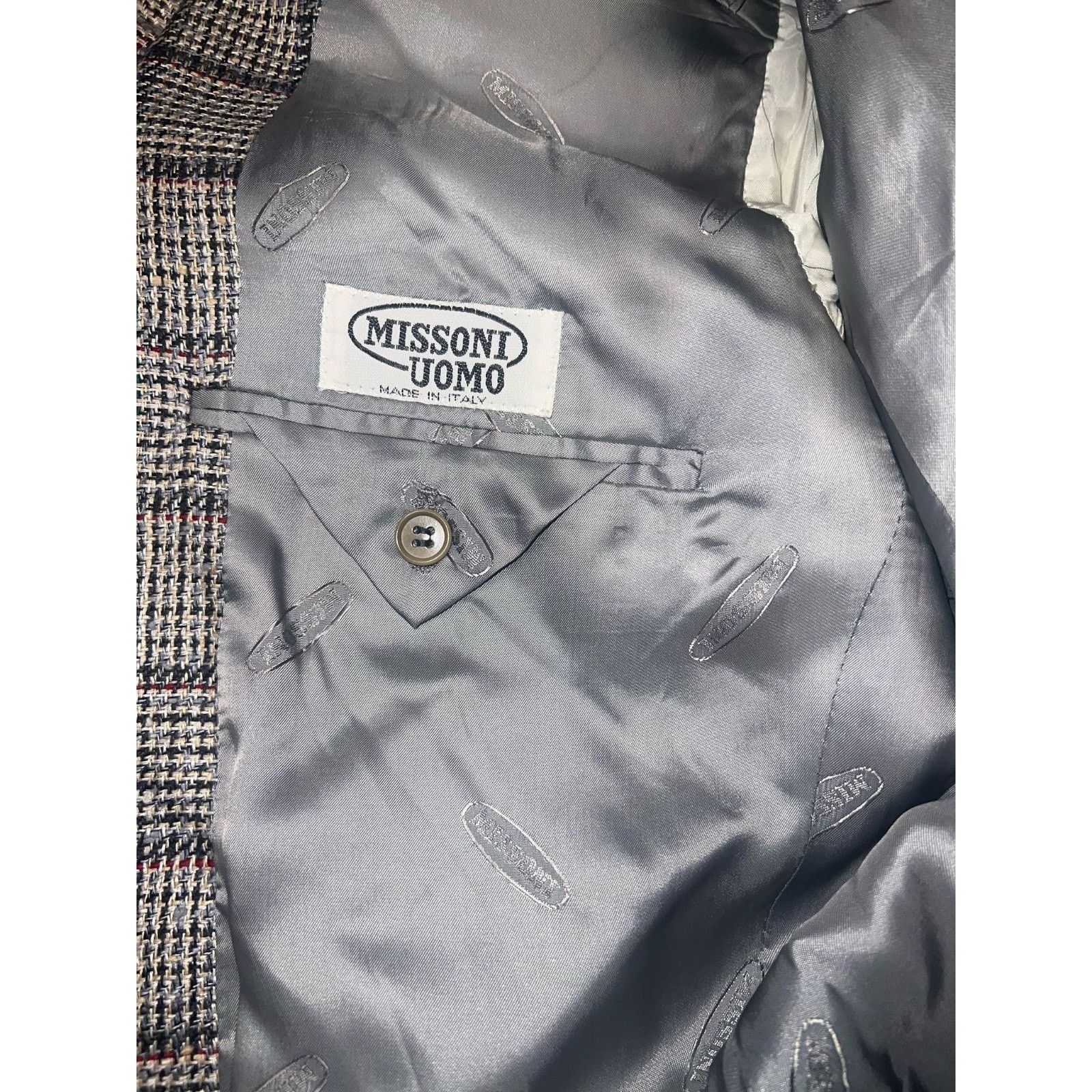 Missoni Men Missoni Uomo Silk Blend Blazer Size 38R US/ 48R EU Size 38R - 7 Thumbnail