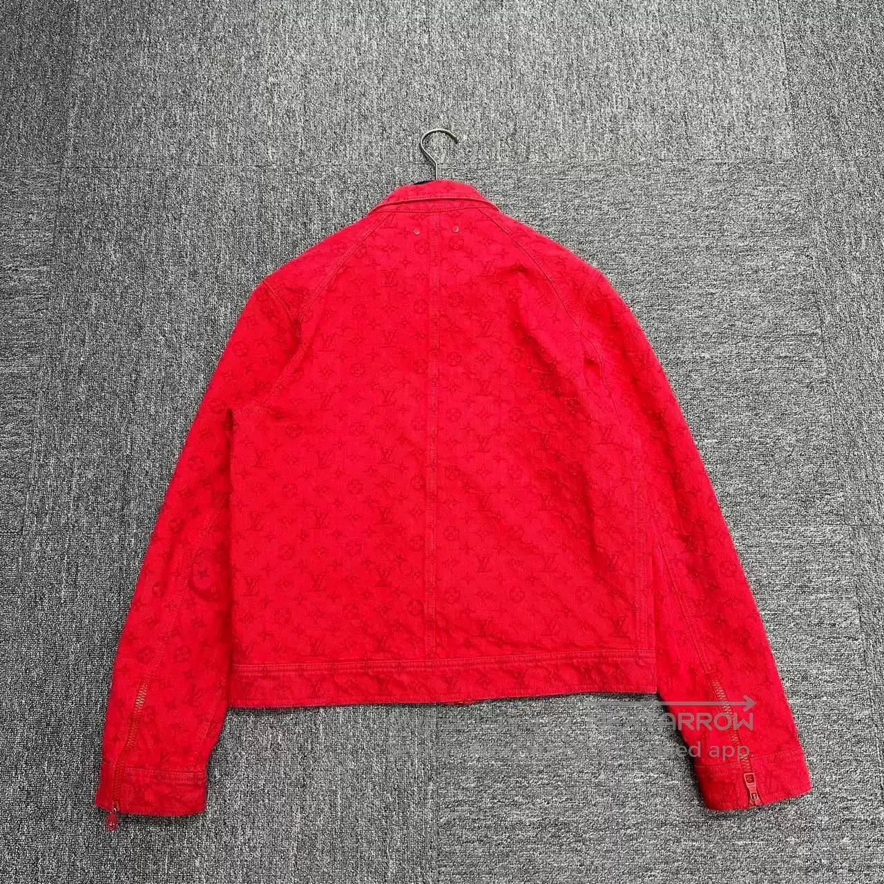 Louis Vuitton Louis Vuitton Red Monogram Denim Jacket. Size US S / EU 44-46 / 1 - 4 Thumbnail