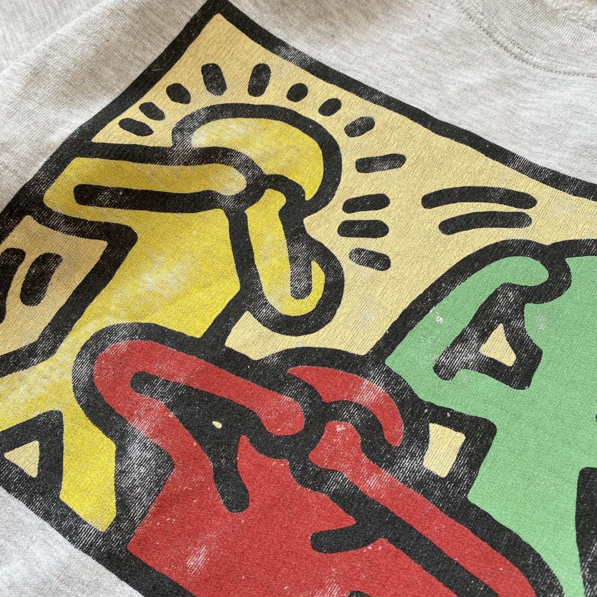 Keith Haring Vintage Keith Haring 90’s Big Graphic logo designer sweatshi Size US M / EU 48-50 / 2 - 6 Thumbnail