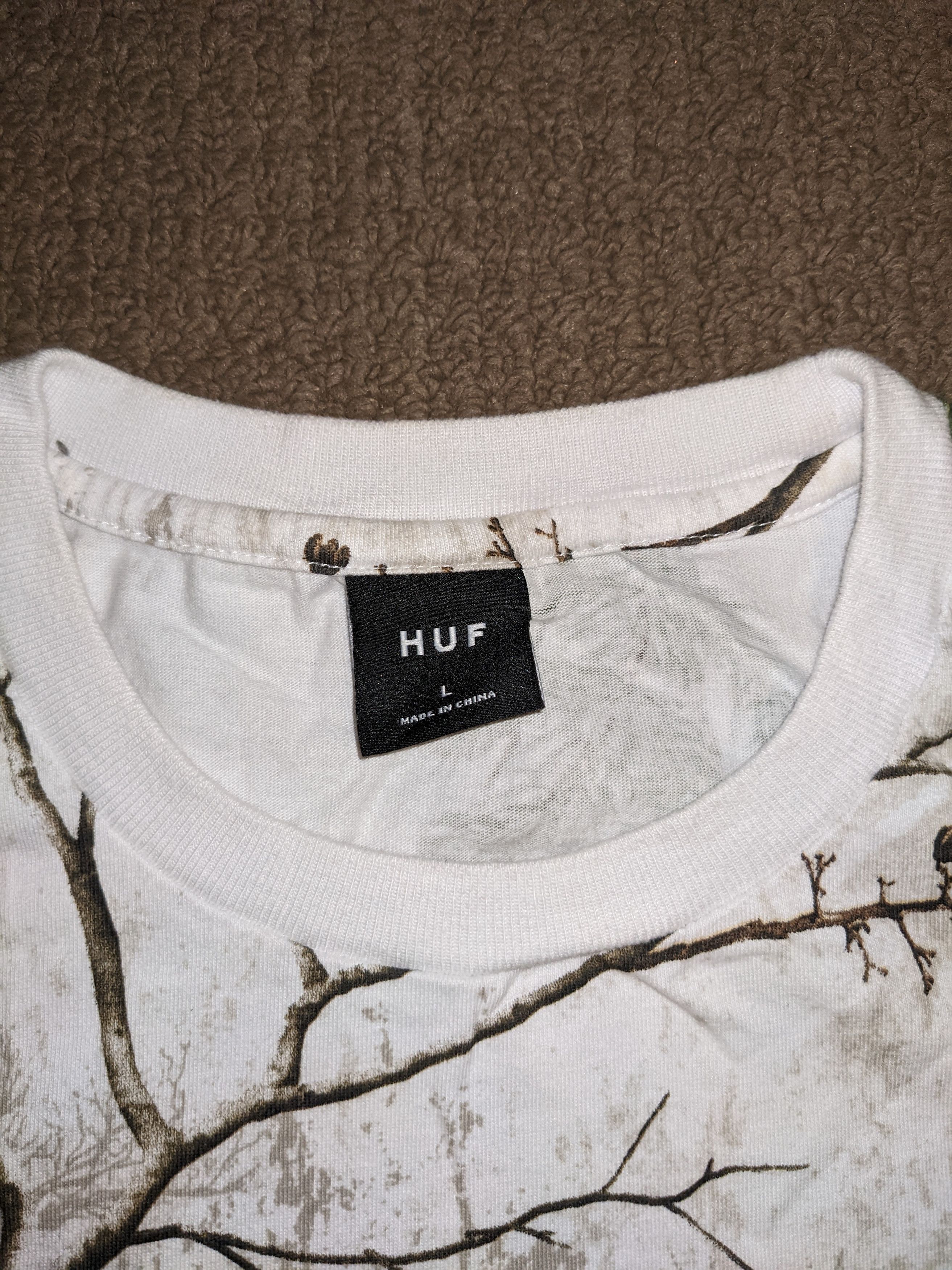 Huf HUF White plants T shirt Size US L / EU 52-54 / 3 - 5 Thumbnail
