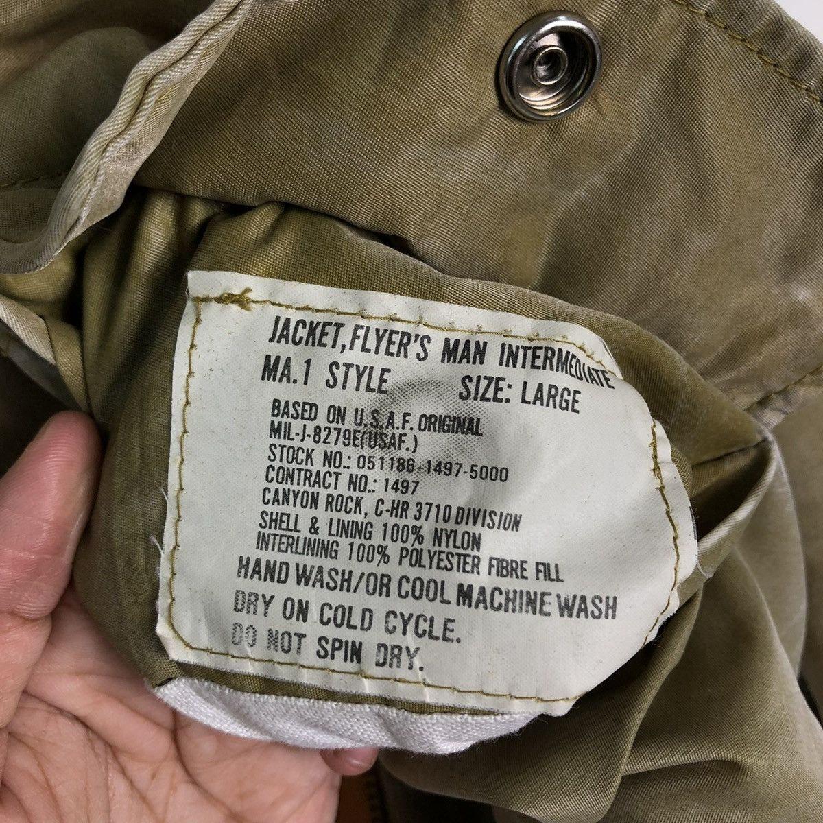 Vintage 🔥RIOT RIOT VINTAGE BOMBER JACKET MA-1 MILITARY US ARMY Size US L / EU 52-54 / 3 - 18 Thumbnail