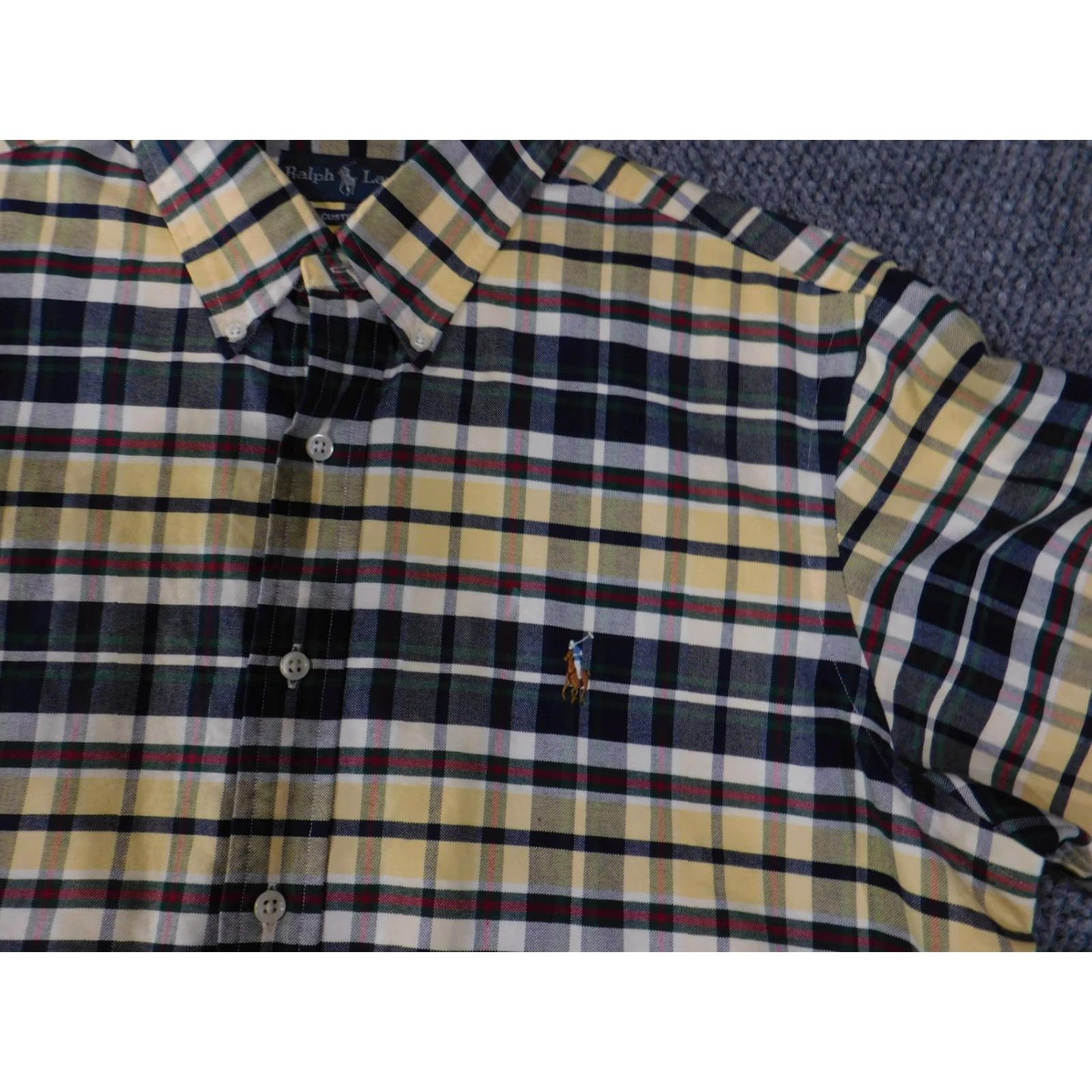 Ralph Lauren Ralph Lauren Shirt Mens Large Plaid Custom Fit Long Sleeve Button-Down Pony Size US L / EU 52-54 / 3 - 6 Thumbnail