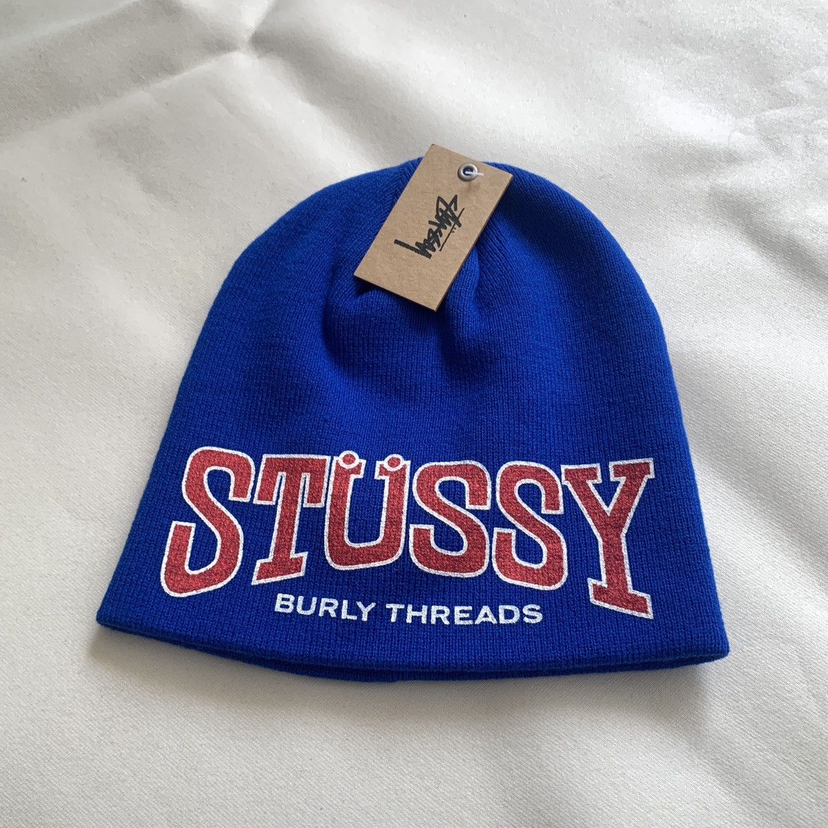 BRAND NEW STUSSY BURLY THREADS SKULLCAP BEANIE HAT BLACK