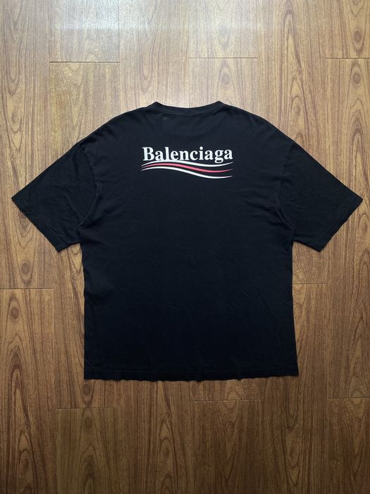balenciaga campaign logo tee