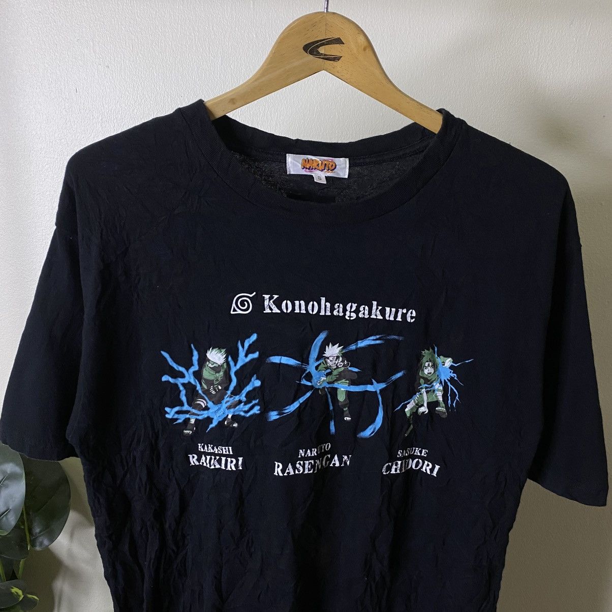 Anime 2000s Anime Naruto Shippuden Konohagakure T Shirt Size US M / EU 48-50 / 2 - 2 Thumbnail