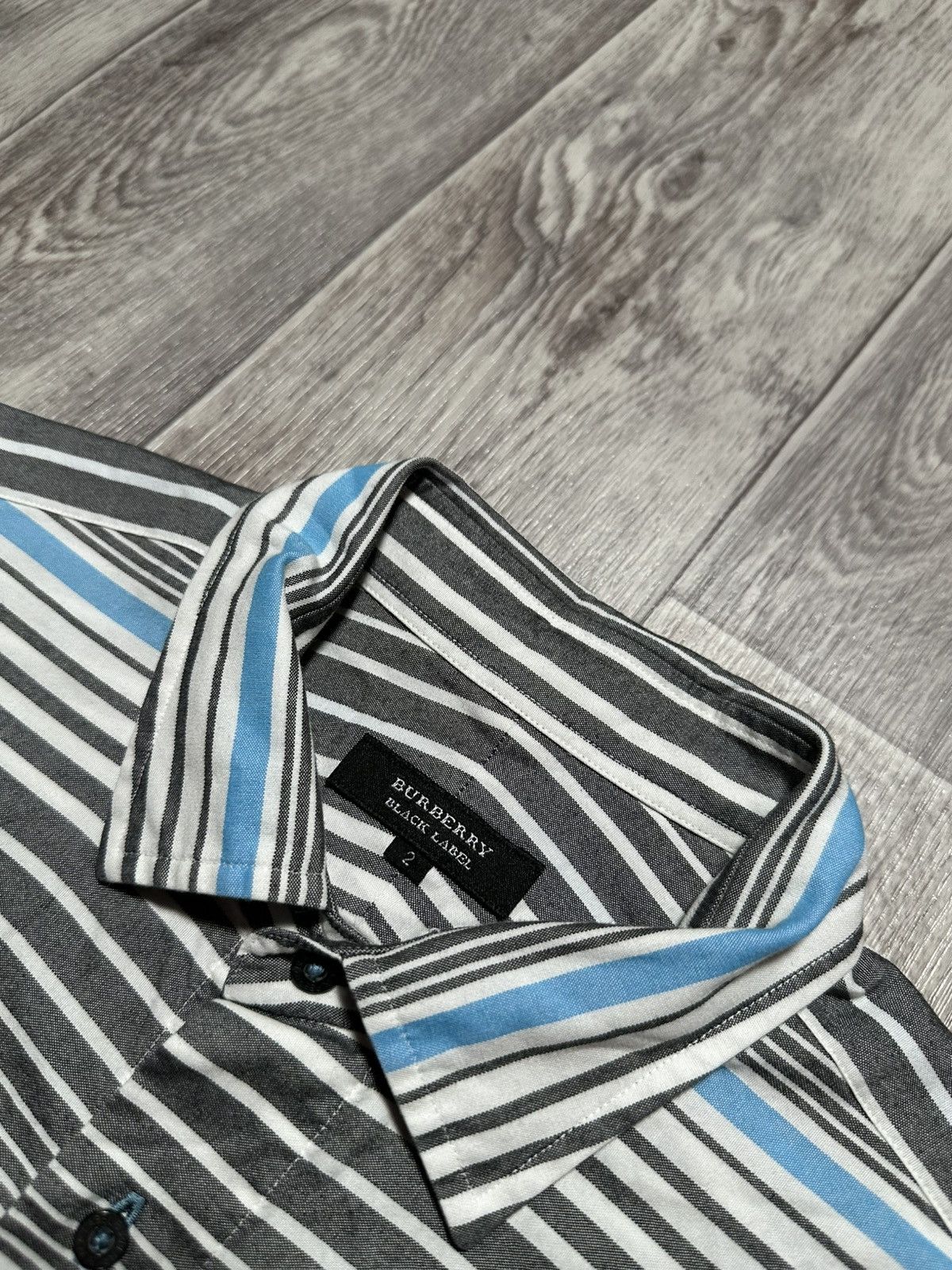 Burberry Burberry Black Label Striped Button Up Shirt Size US S / EU 44-46 / 1 - 5 Thumbnail