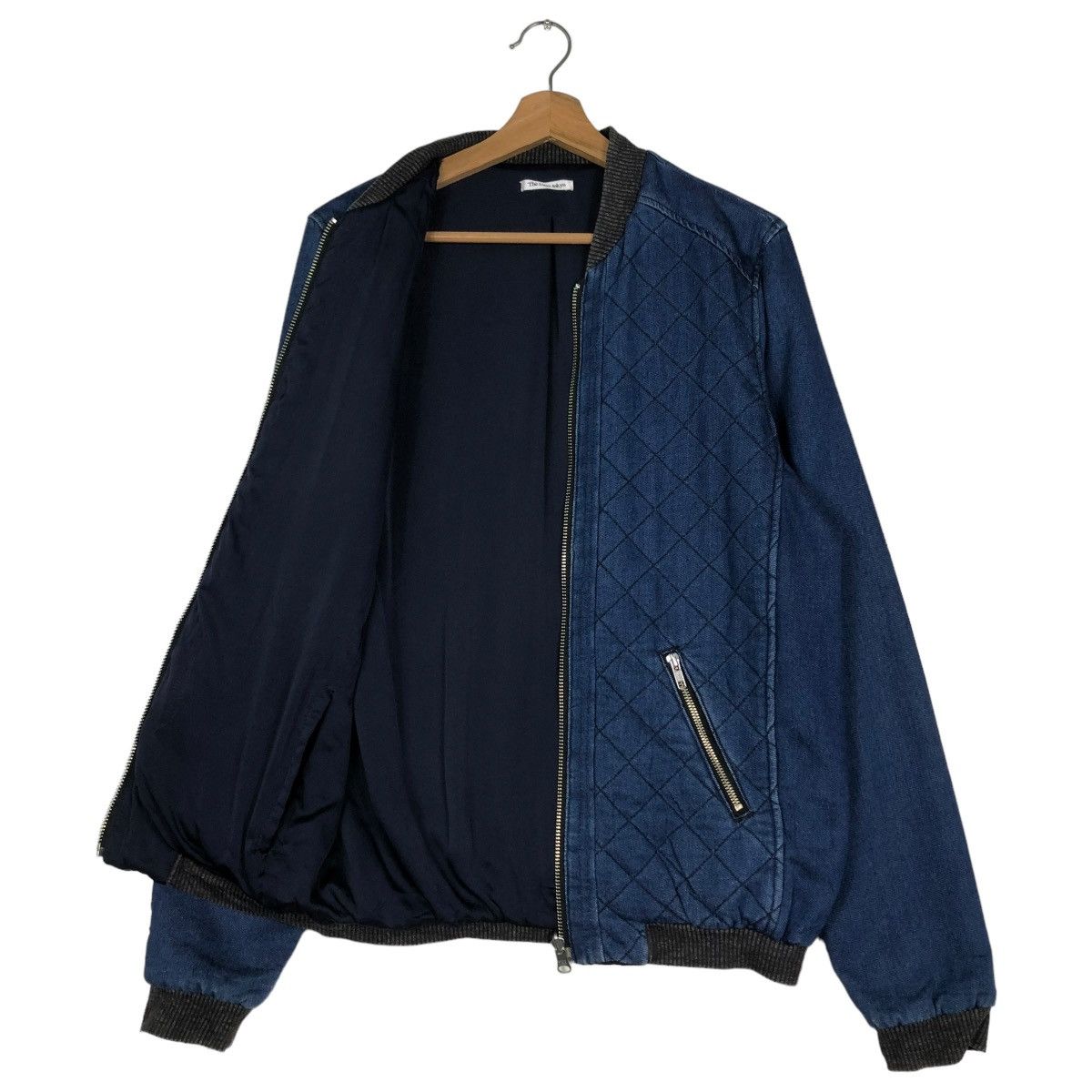 Japanese Brand 🔥VINTAGE DENIM BOMBER JACKET THE DAYZ TOKYO ISSEY MIYAKE Size US M / EU 48-50 / 2 - 11 Thumbnail