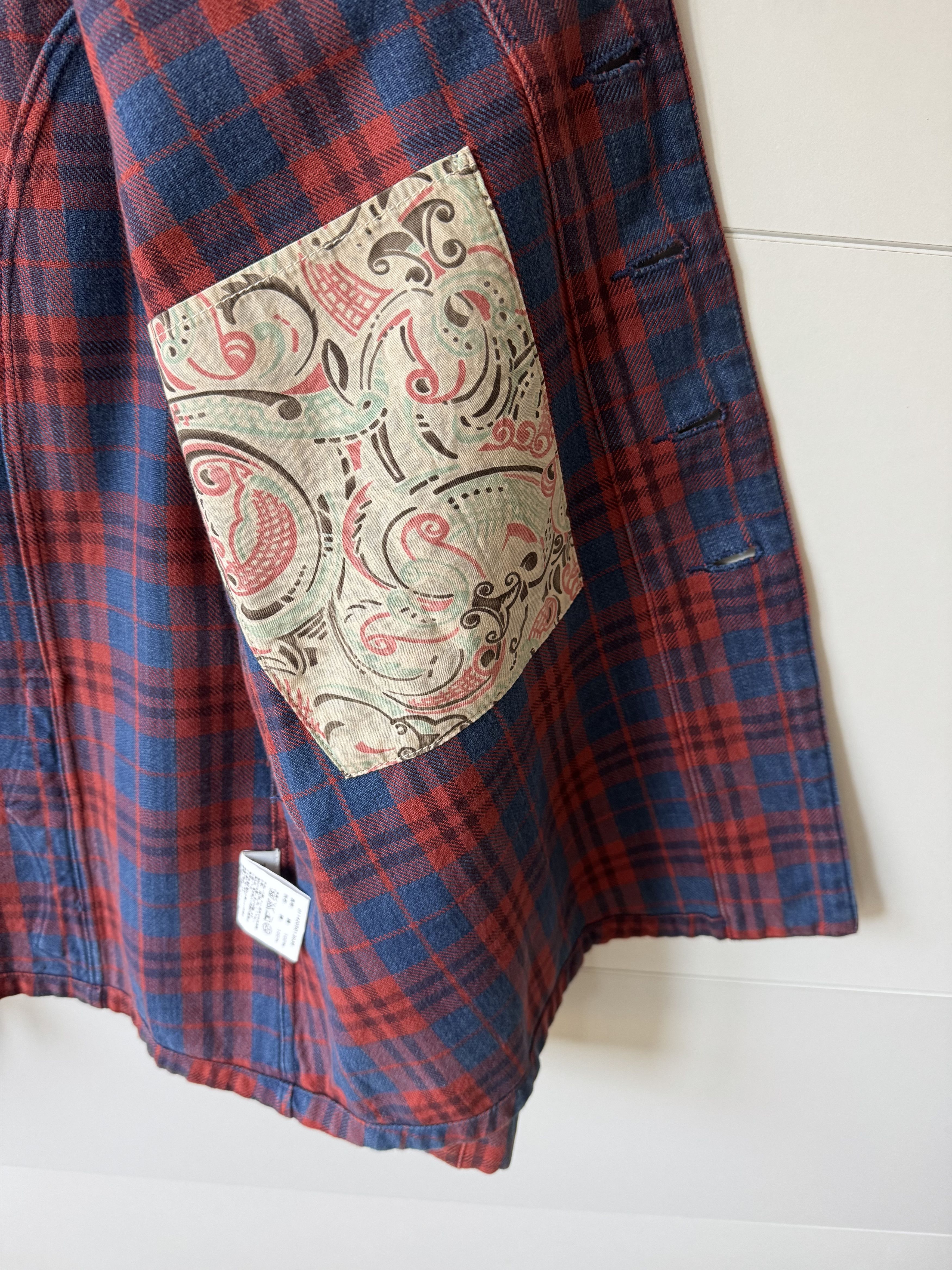 Visvim [3] Lugli Jacket Indigo Check in Red (AW14) Size US L / EU 52-54 / 3 - 8 Thumbnail