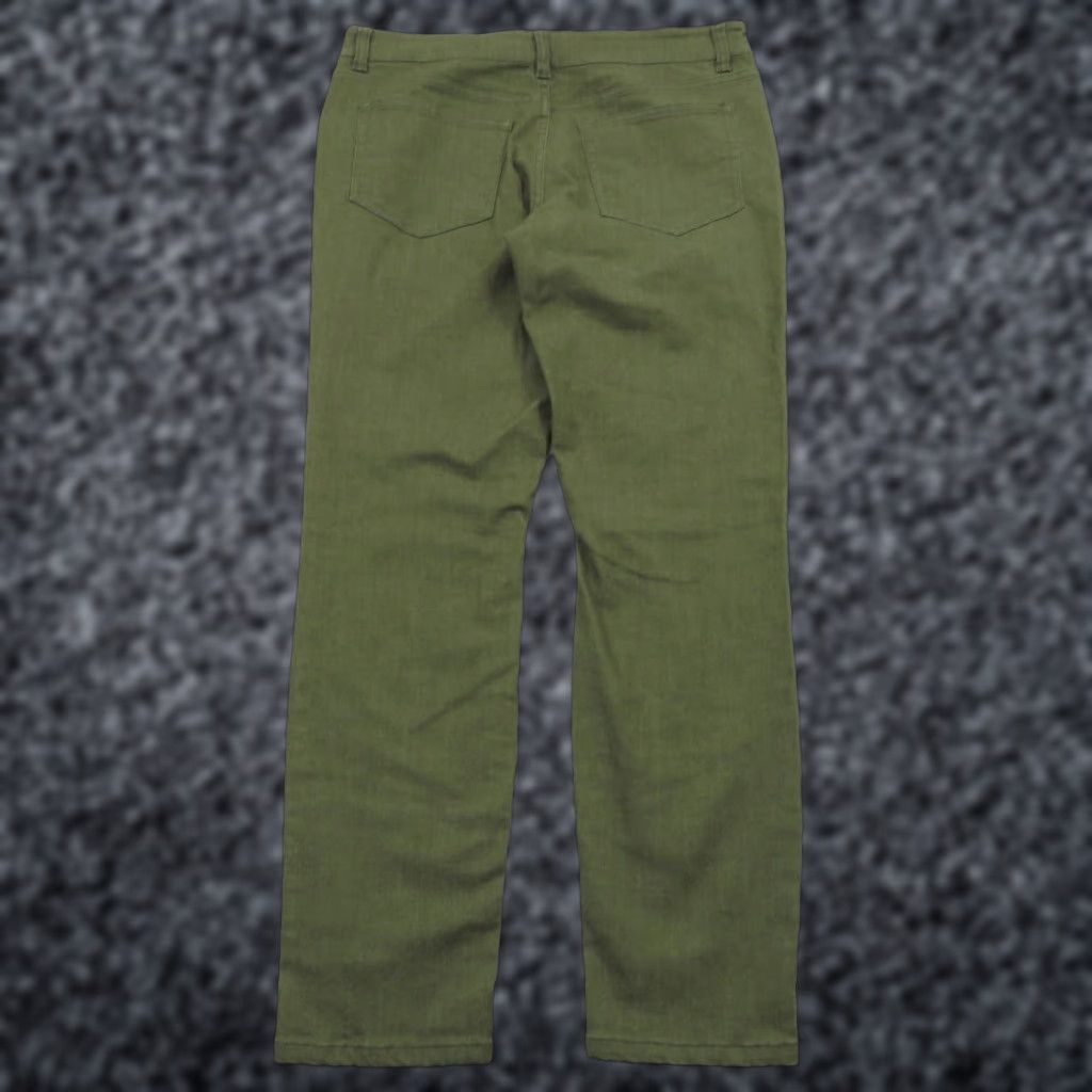 Olive U510 Pants Men Slim Fit Olive Green Brushed Twill 5 Pocket Chino Jean Flex Casual Shirt? Size US 31 - 1 Thumbnail