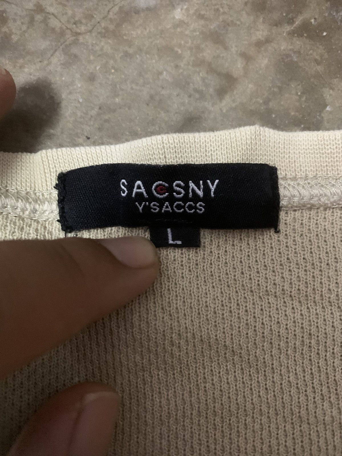 Japanese Brand × Yohji Yamamoto Sacsny Y’Sacs Long Sleeve Tee Size US L / EU 52-54 / 3 - 3 Thumbnail