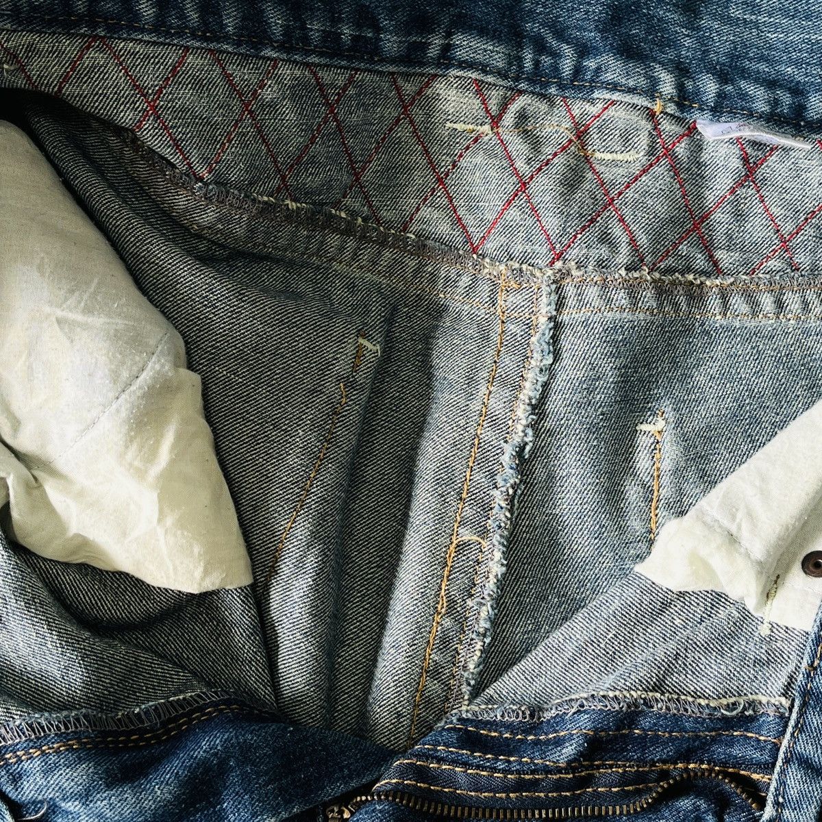 Vintage Vintage Karakuri Koi Fish Yakuza Denim Jeans Size US 32 / EU 48 - 8 Thumbnail
