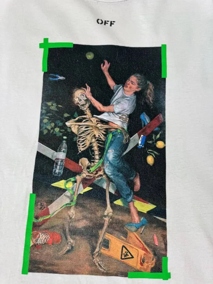 Off-White Off White Pascal Print Tee Oversized Size US L / EU 52-54 / 3 - 4 Thumbnail