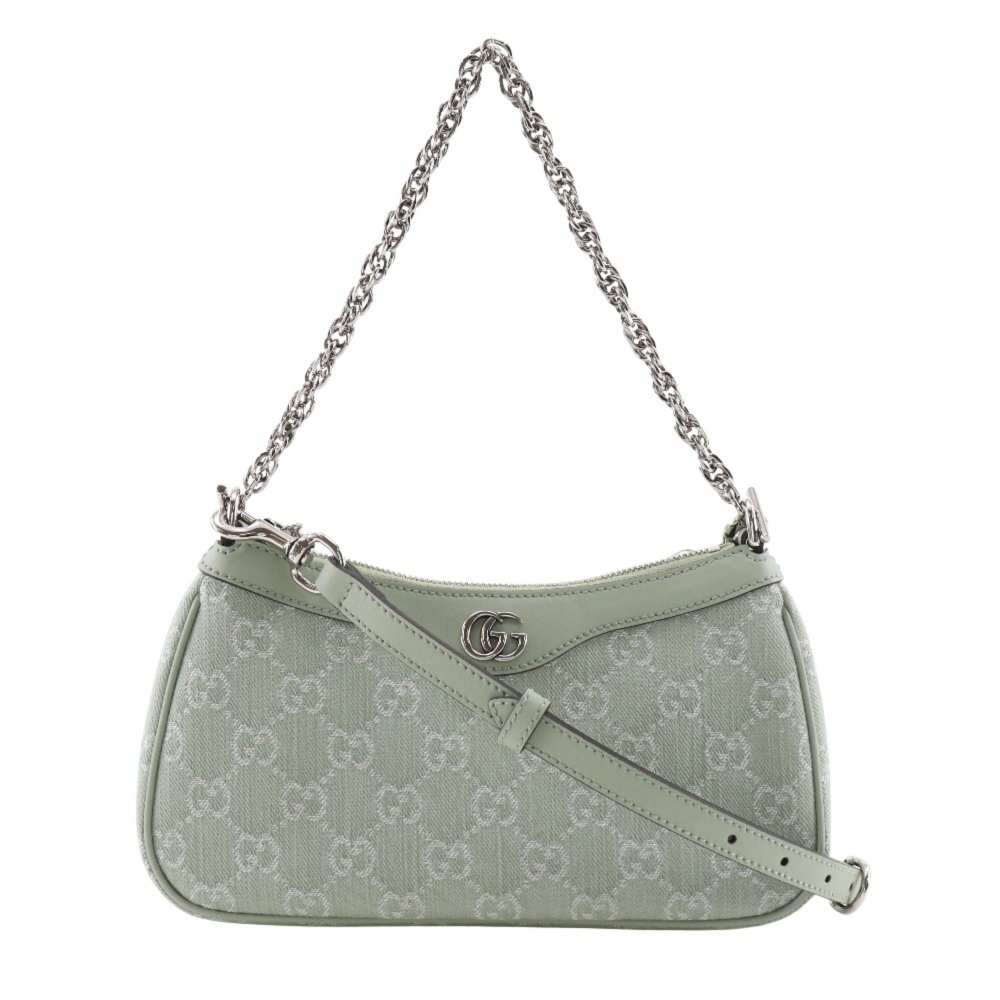 Gucci Gucci Off Deer 3-Way Shoulder Bag 784753, GG Canvas, Pale Green, Zipper, Women's Size ONE SIZE - 1 Thumbnail