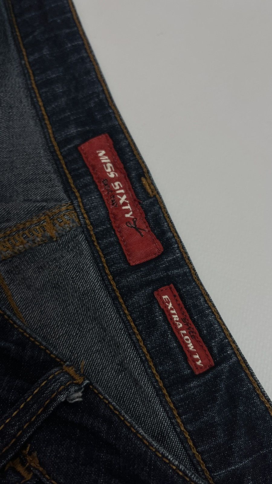 Miss Sixty Vintage Miss Sixty Ultra Low Waist Jeans Boot Cut 29x30 Size 29" - 5 Thumbnail