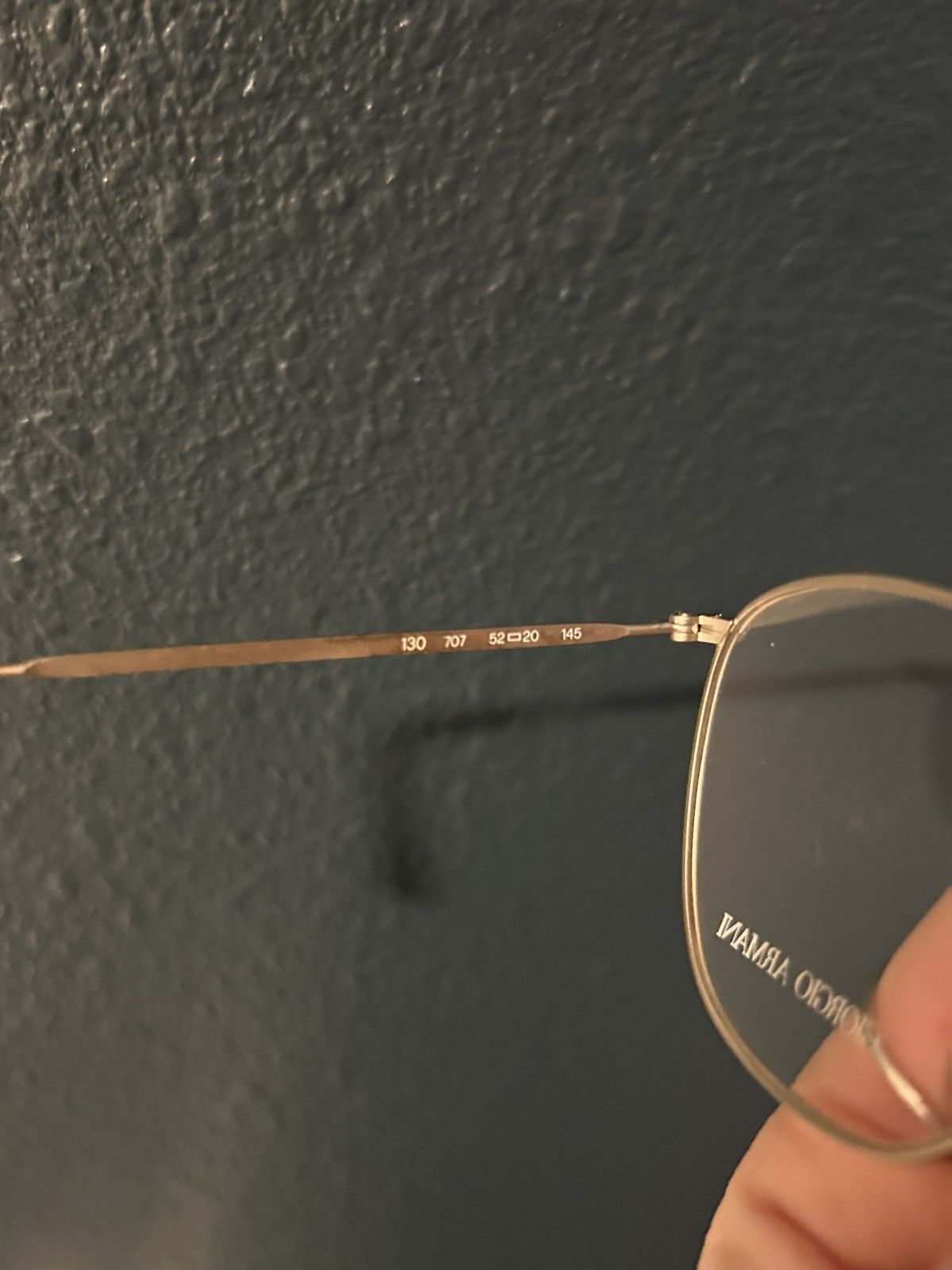 Giorgio Armani Giorgio Armani 130 silver/pale gold vintage 80’s glasses Size ONE SIZE - 4 Thumbnail