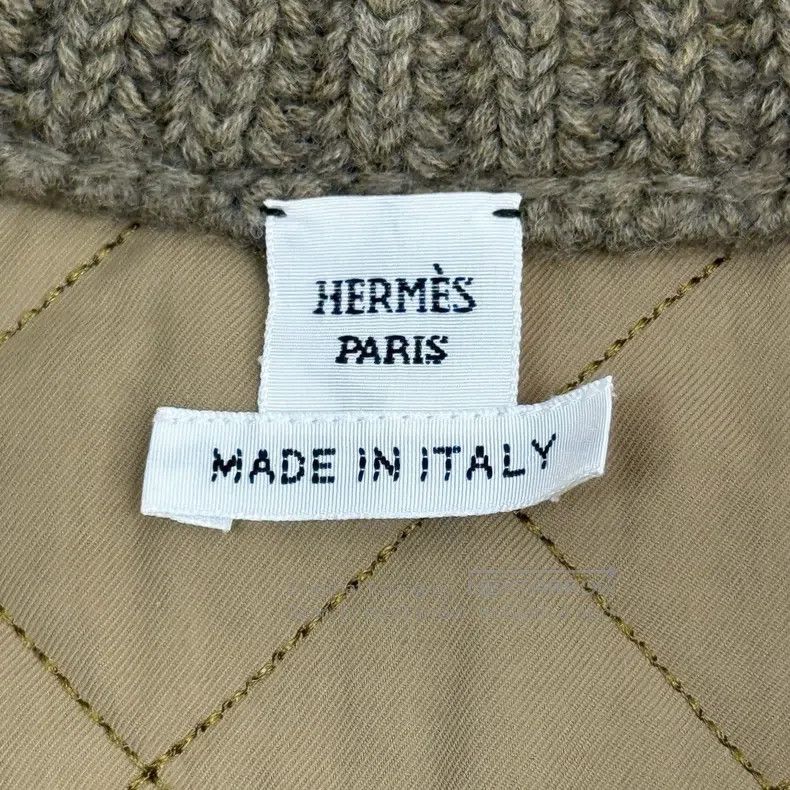 Hermes Hermes Olive Green Full Print Wool Knit Cotton Jacket Size XS / US 0-2 / IT 36-38 - 5 Thumbnail