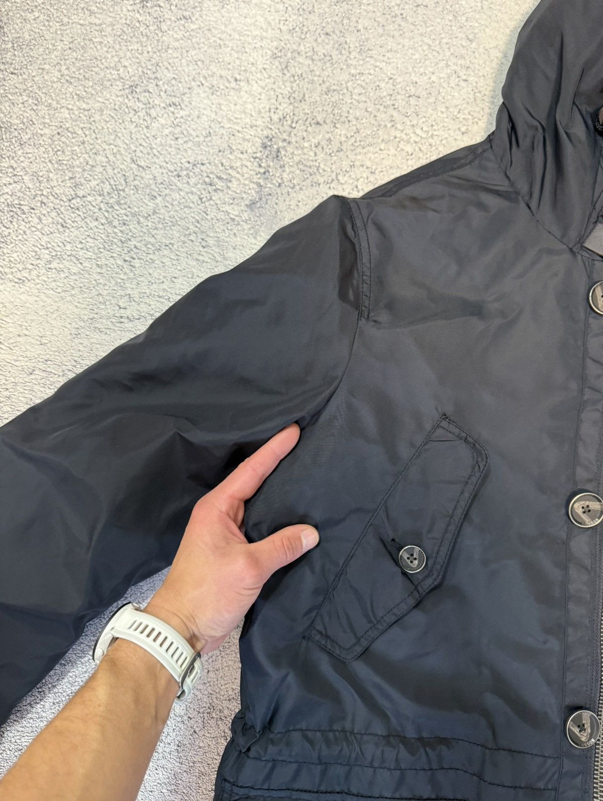 Hackett Hackett London Arctic Parka Men M Navy Down Jacket Hood Warm Size US M / EU 48-50 / 2 - 17 Thumbnail
