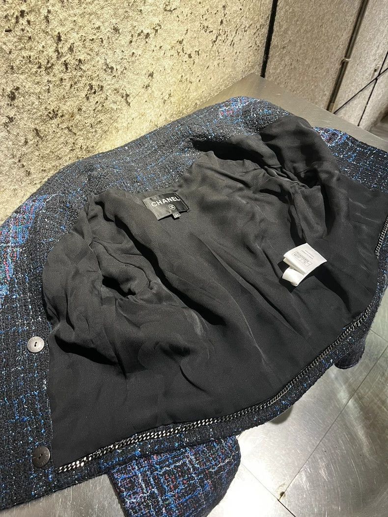 Chanel Chanel SS22 Blue Tweed Jacket -2505 Size US XS / EU 42 / 0 - 9 Thumbnail