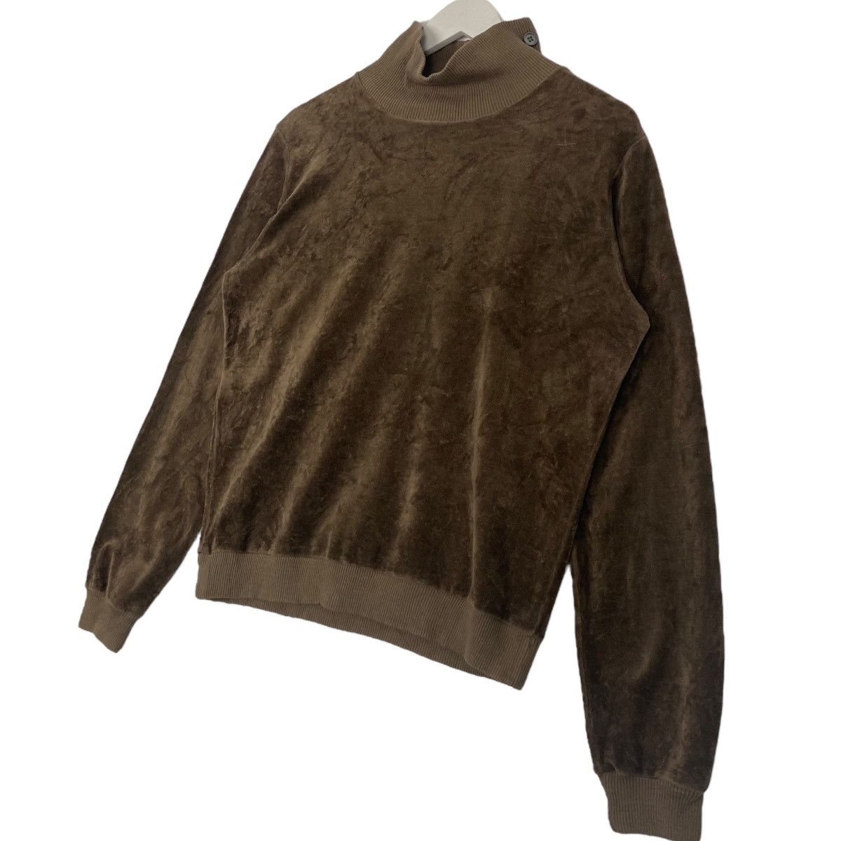 Other Vintage APC Velvet Brown Turtleneck Sweatshirt Japan Size S Size US S / EU 44-46 / 1 - 2 Thumbnail