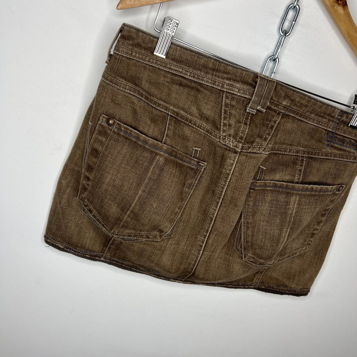 Japanese Brand × Marithe + Francois Girbaud × Vintage Vintage Marithe Francois Girbaud Japanese Brand Skirt Denim Size 27" / US 4 / IT 40 - 6 Thumbnail