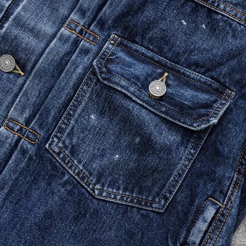 Visvim VisvimSS 101 JKT DMGD-1010 ink-splash denim jacket 2504-Nex Size US XL / EU 56 / 4 - 2 Thumbnail