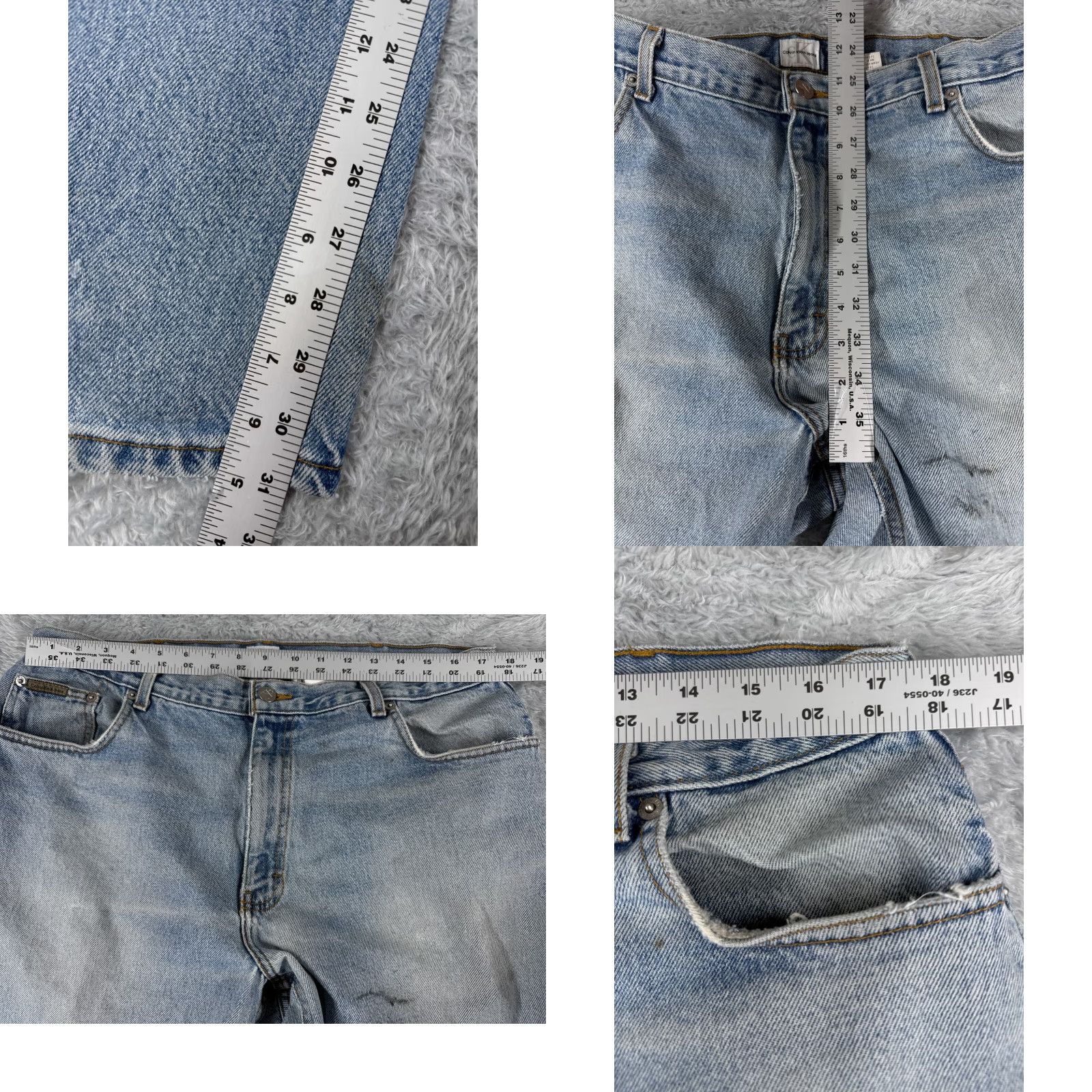 Calvin Klein Calvin Klein Jeans Adult 38 Blue Denim Cotton Straight Leg 36x31 Size US 38 / EU 54 - 8 Thumbnail