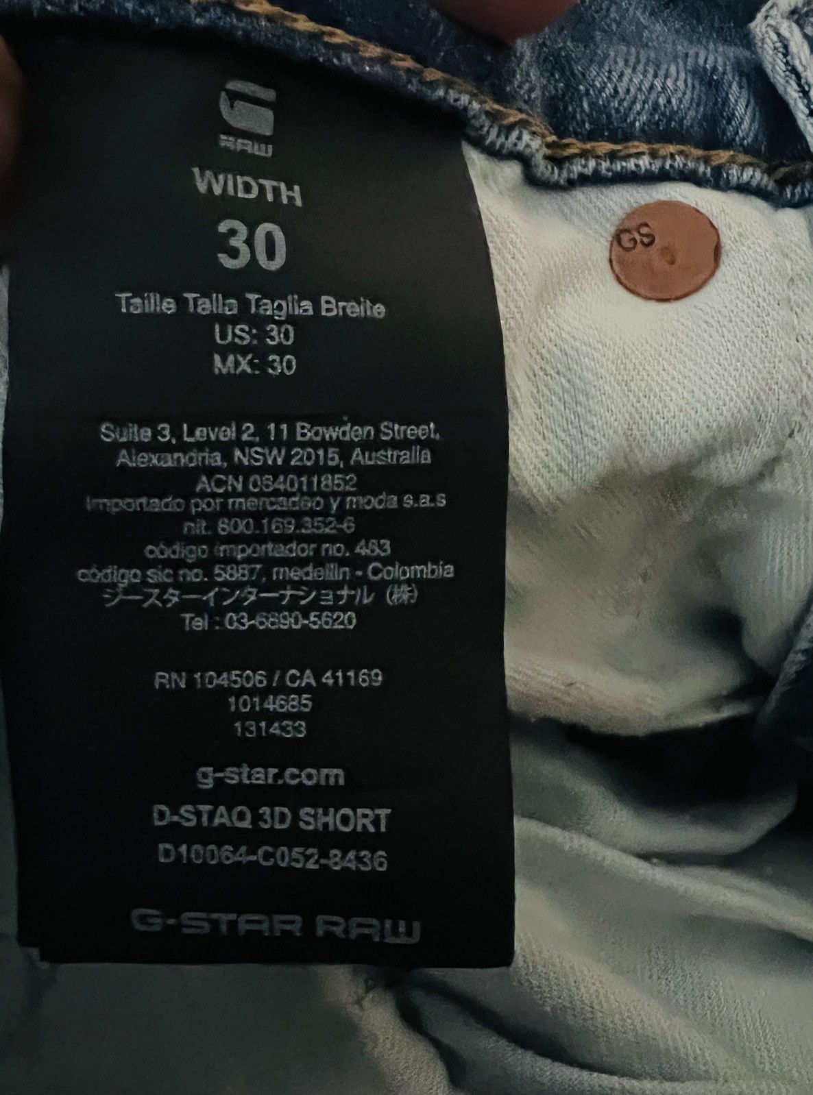 G-Star G-Star Raw Jeans Mens D-Staq Shorts Denim Blue $150 Size 30 Size US 30 / EU 46 - 7 Thumbnail