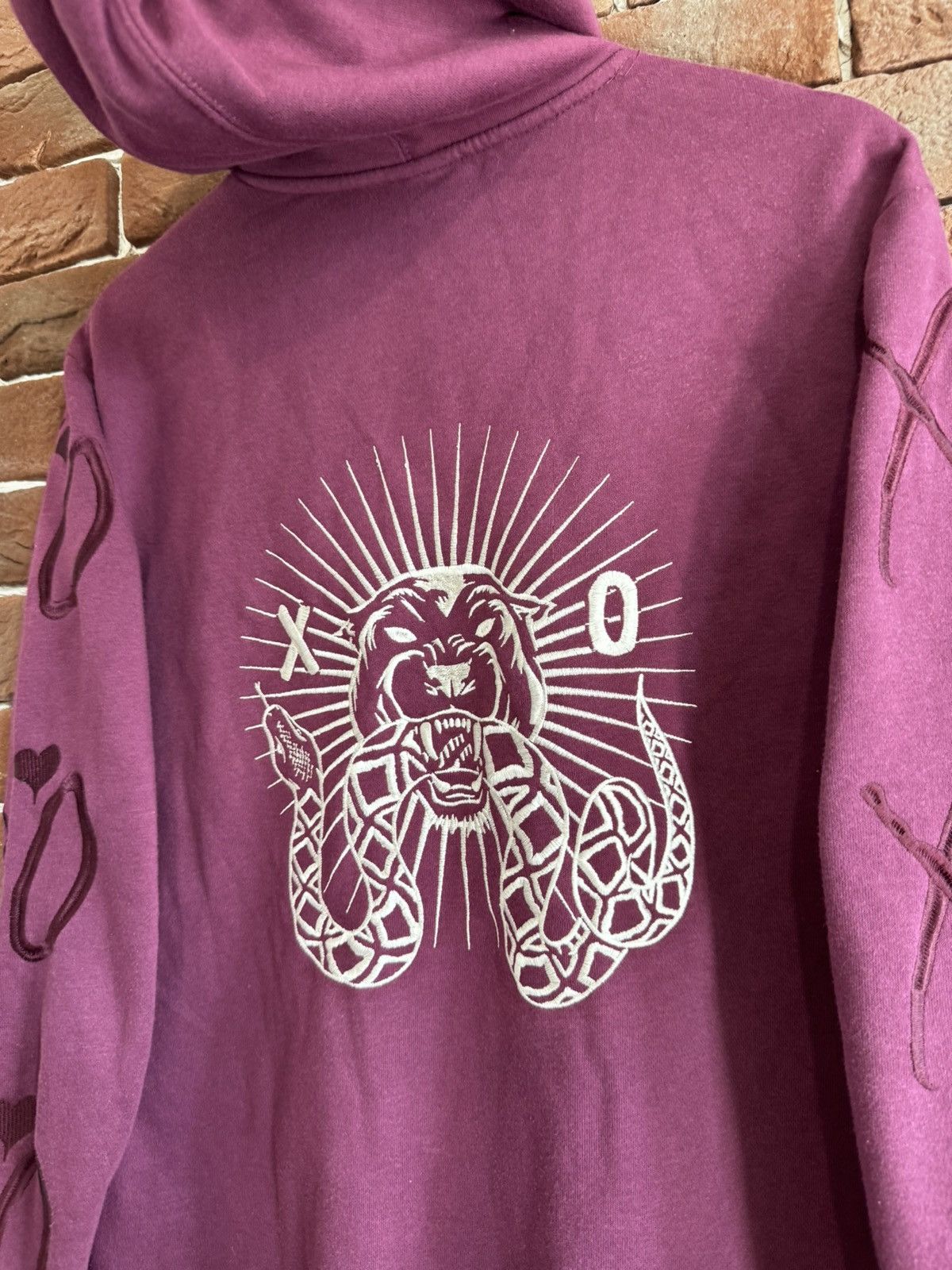 H&M The Weeknd XO Band Hoodie Burgund Rare H&m Collab Streetwear Size US XS / EU 42 / 0 - 5 Thumbnail