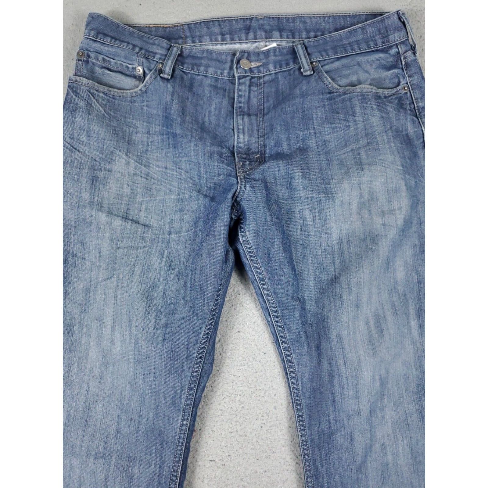 Levi's Levis 514 Straight Leg Jeans Mens 36x30 Blue Cotton Casual 5-Pocket Size US 36 / EU 52 - 2 Thumbnail