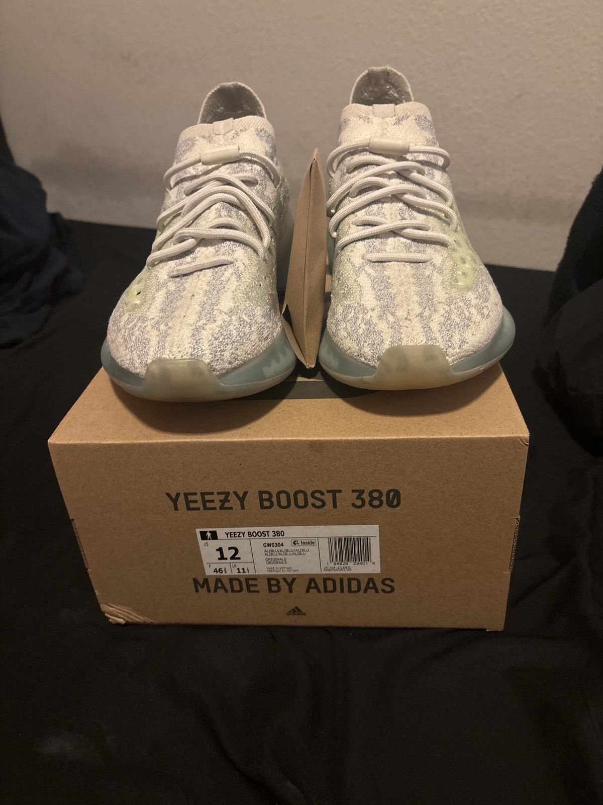 Adidas Adidas Yeezy Boost 380 Alien Blue Size US 12 / EU 45 - 7 Thumbnail