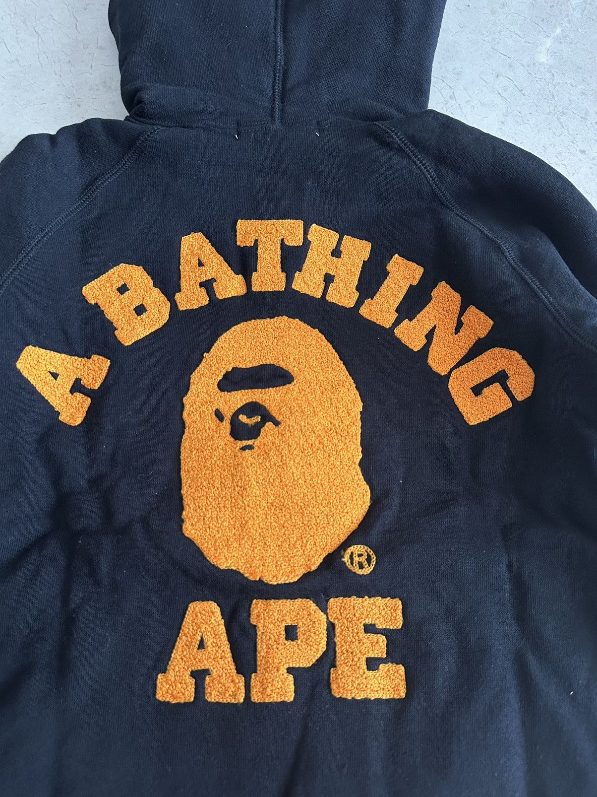 Bape College Embroidered Logo Hoodie Size XXS / US 00 / IT 34 - 2 Thumbnail