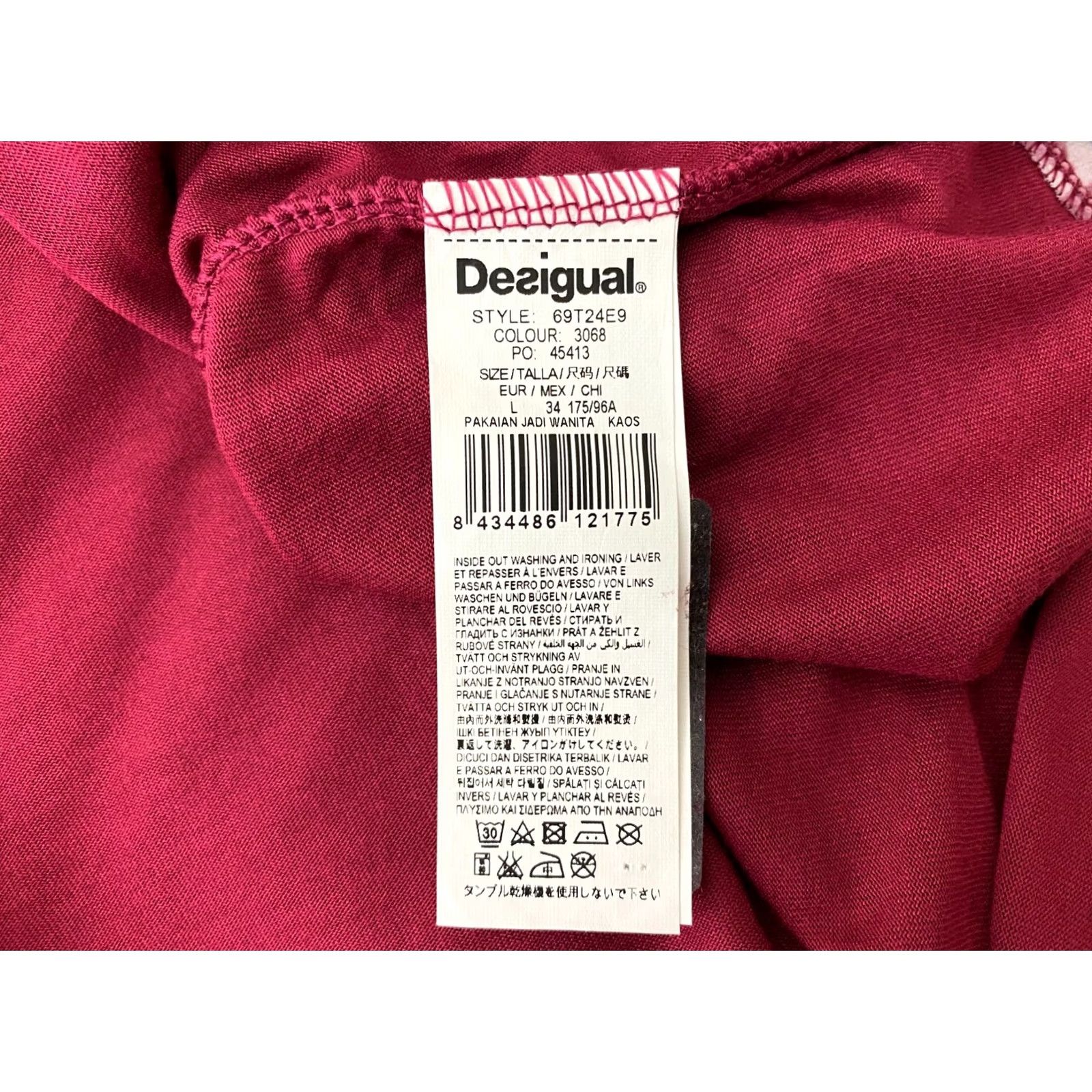 Desigual Desigual Shirt Tunic Womens L Multicoloured Long Sleeve Tunic 69T24E9 Size L / US 10 / IT 46 - 5 Thumbnail