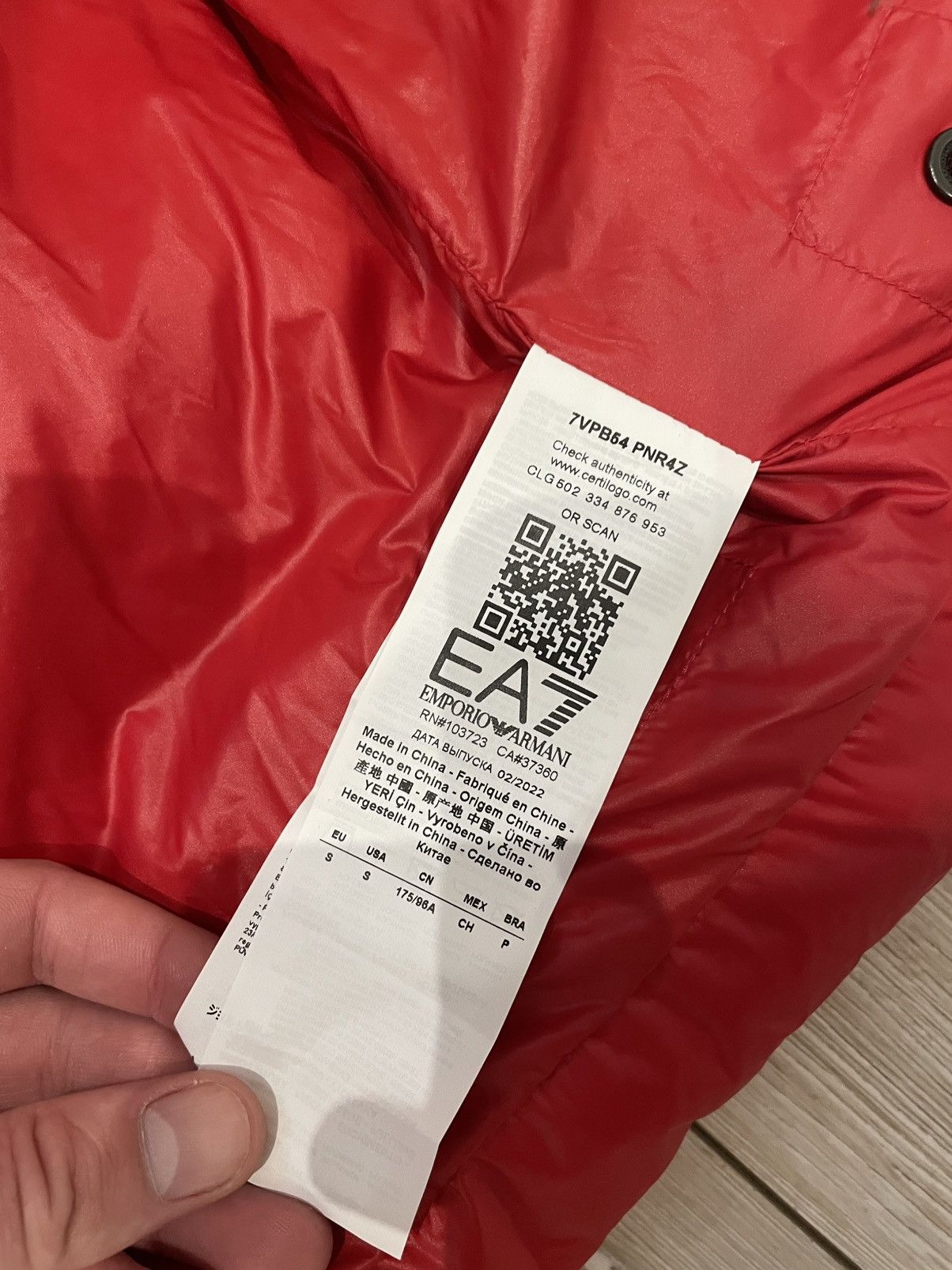 Emporio Armani Emporio Armani EA7 puffer down jacket Size US S / EU 44-46 / 1 - 6 Thumbnail