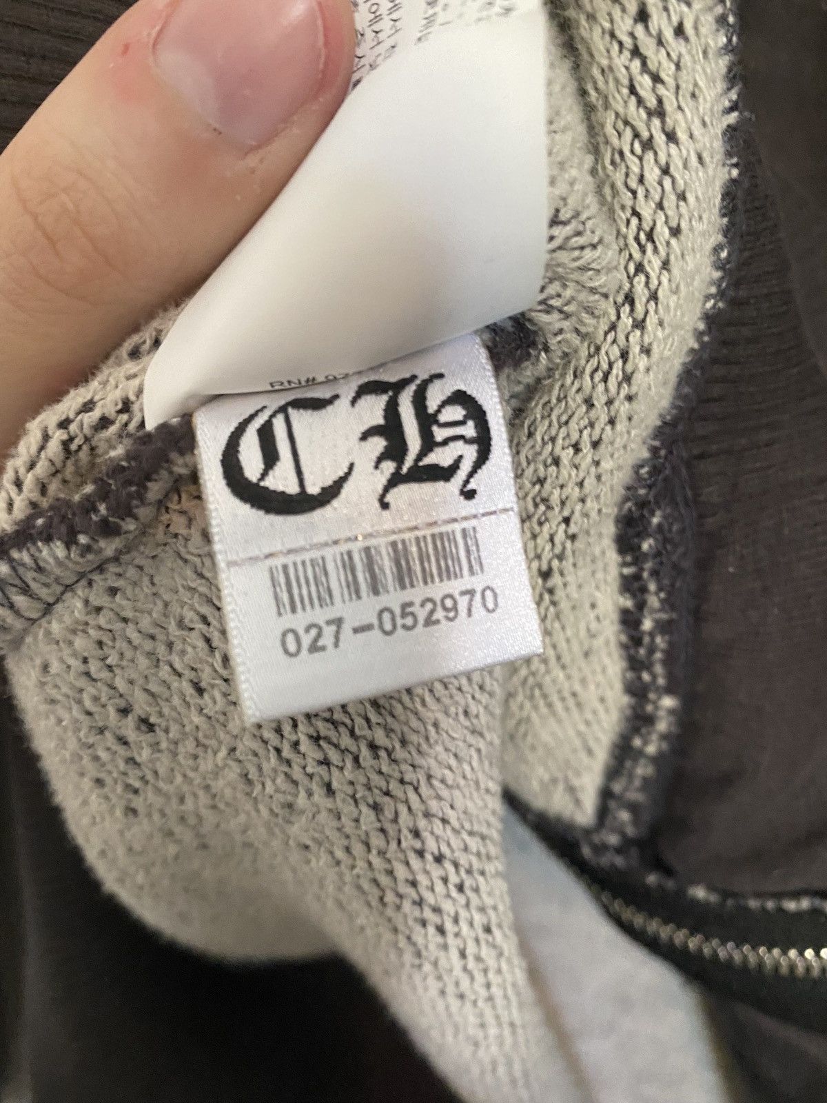 Chrome Hearts Chrome Hearts Ash Grey GRP Y NOT Zip Up Hoodie Size US S / EU 44-46 / 1 - 11 Thumbnail