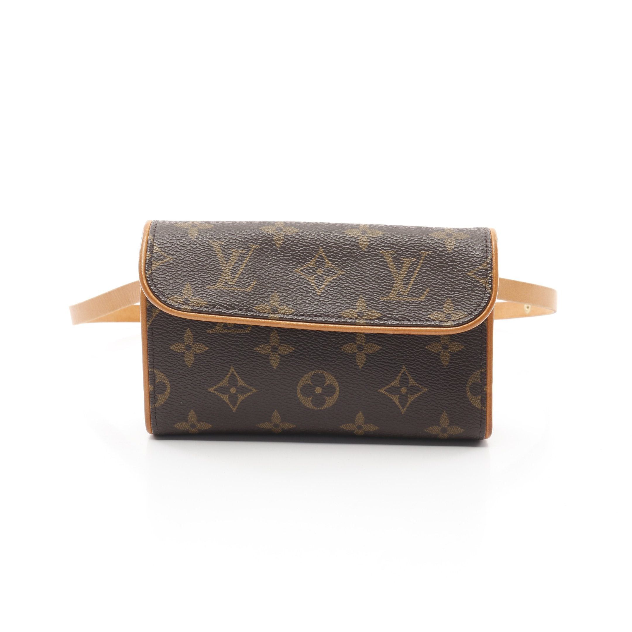 Louis Vuitton Louis Vuitton Pochette Florentine Monogram Body Bag Waist Leather Brown With Xs Size Belt Size ONE SIZE - 1 Thumbnail