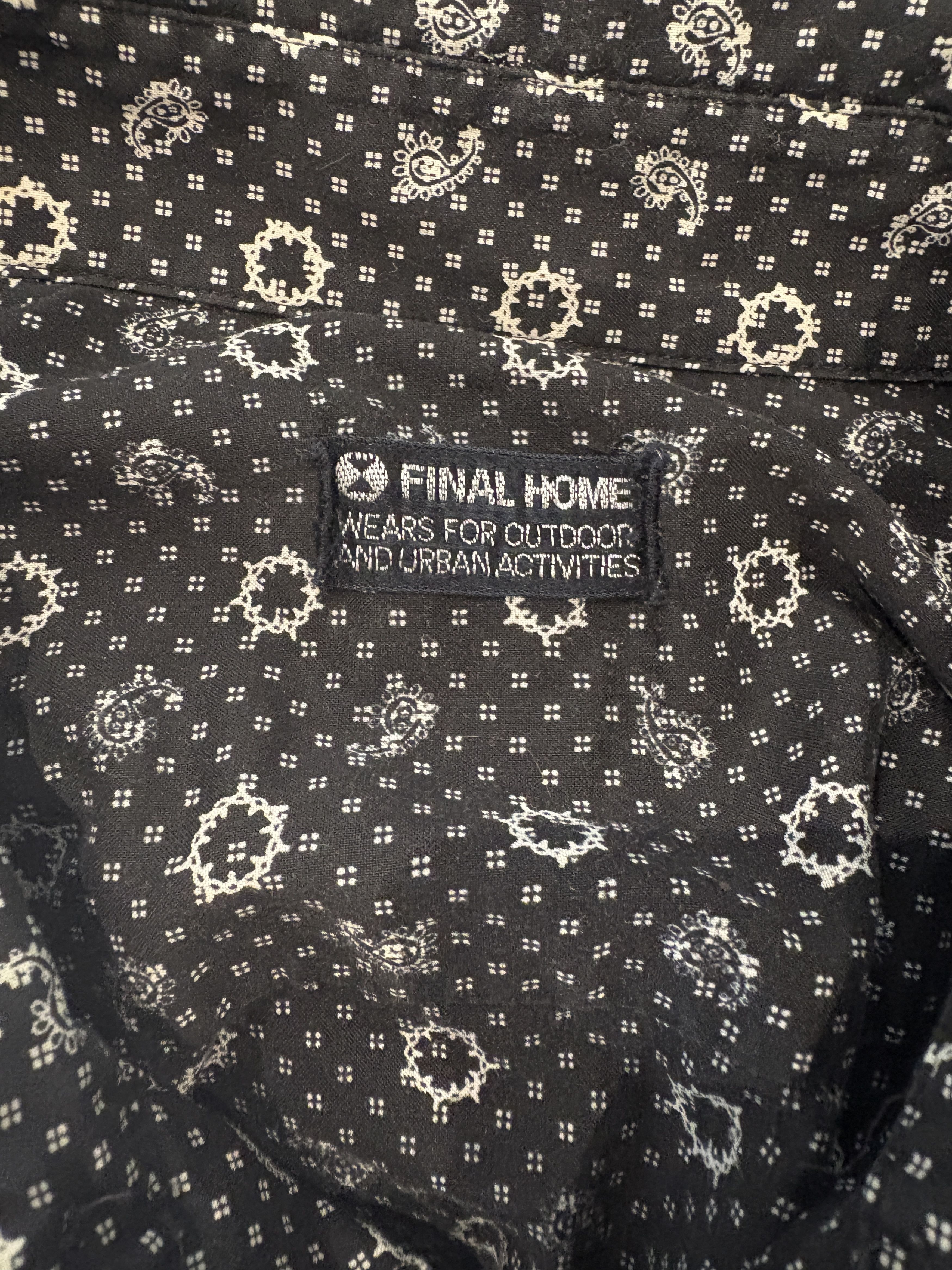Final Home Black Paisley Shirt Size US M / EU 48-50 / 2 - 4 Thumbnail