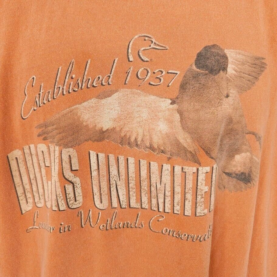 Other Ducks Unlimited T Shirt Mens Size Large Orange Hunting Size US L / EU 52-54 / 3 - 2 Thumbnail