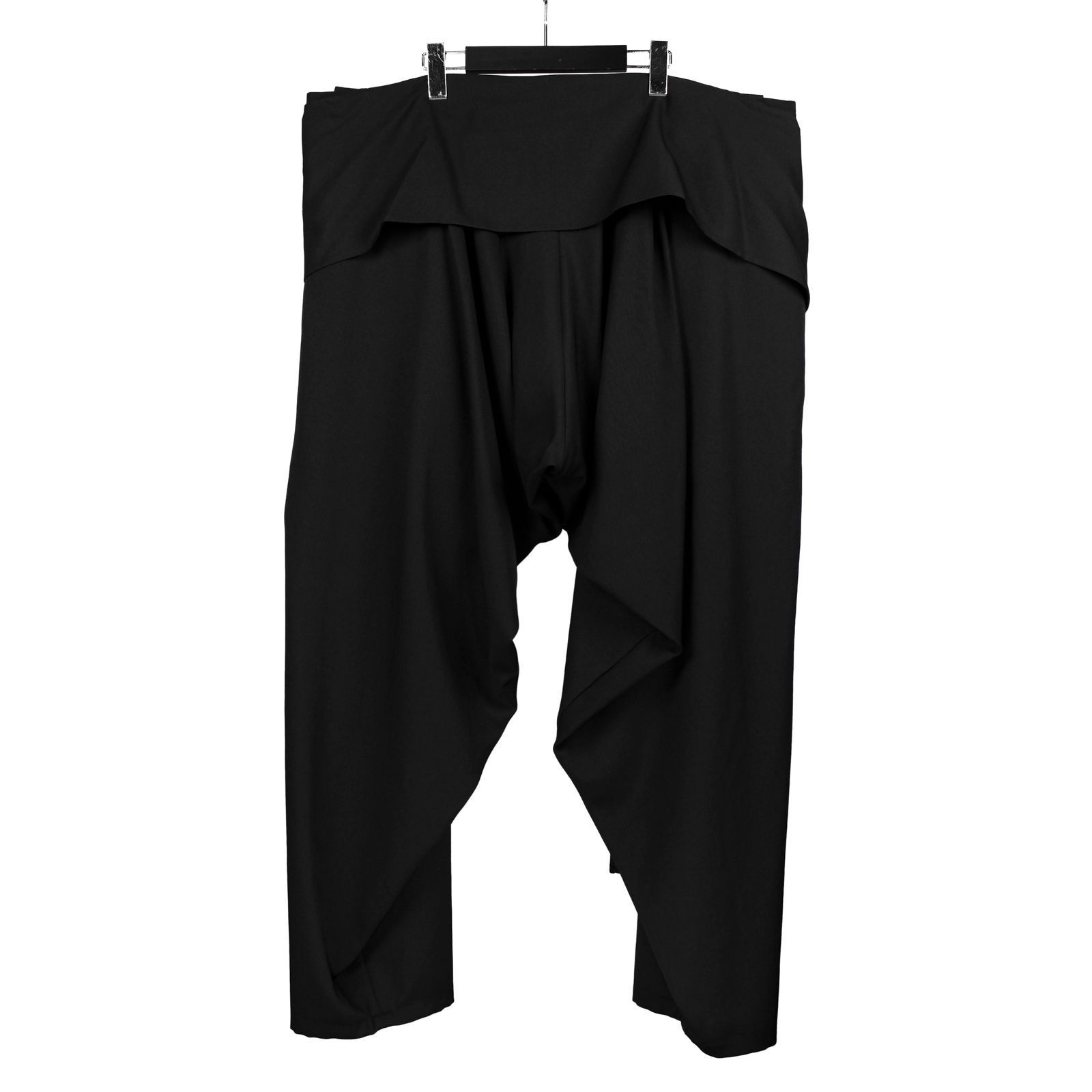Yohji Yamamoto Yohji Yamamoto Pour Homme - W/Gabardine Tie Drape Pants Size US 30 / EU 46 - 18 Thumbnail