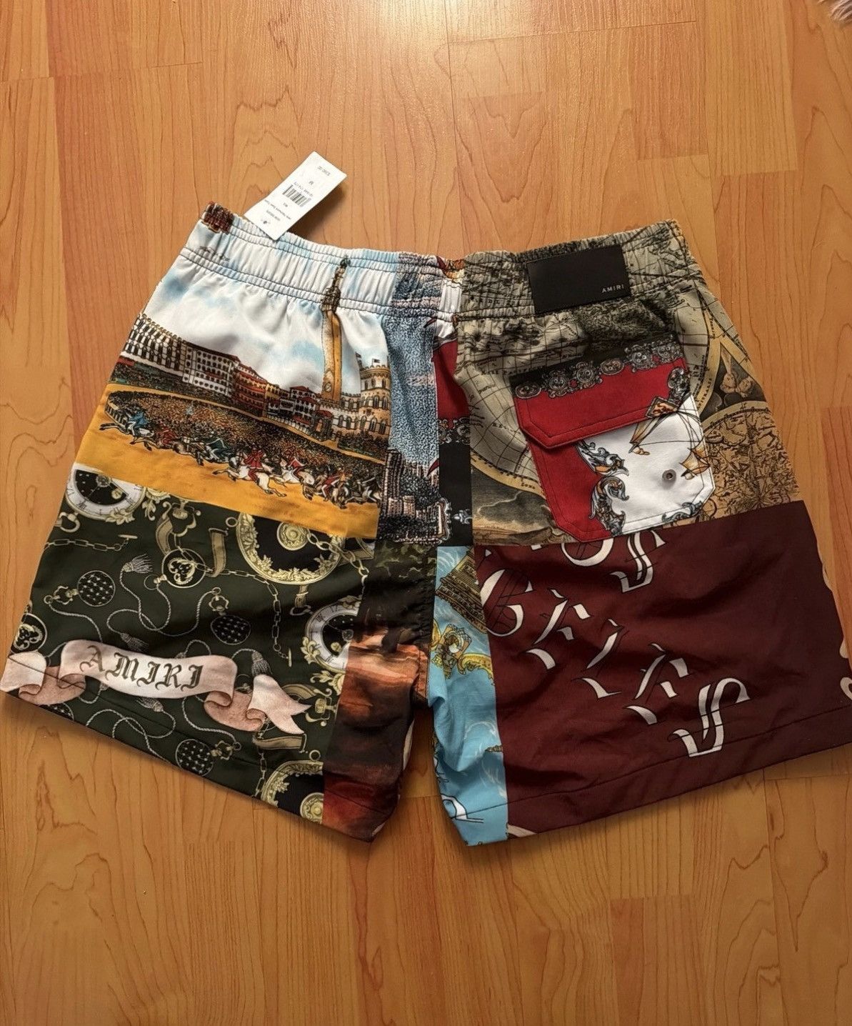 Amiri Amiri Multicolor Souvenir Patchwork Swim Shorts by Size US 32 / EU 48 - 2 Thumbnail