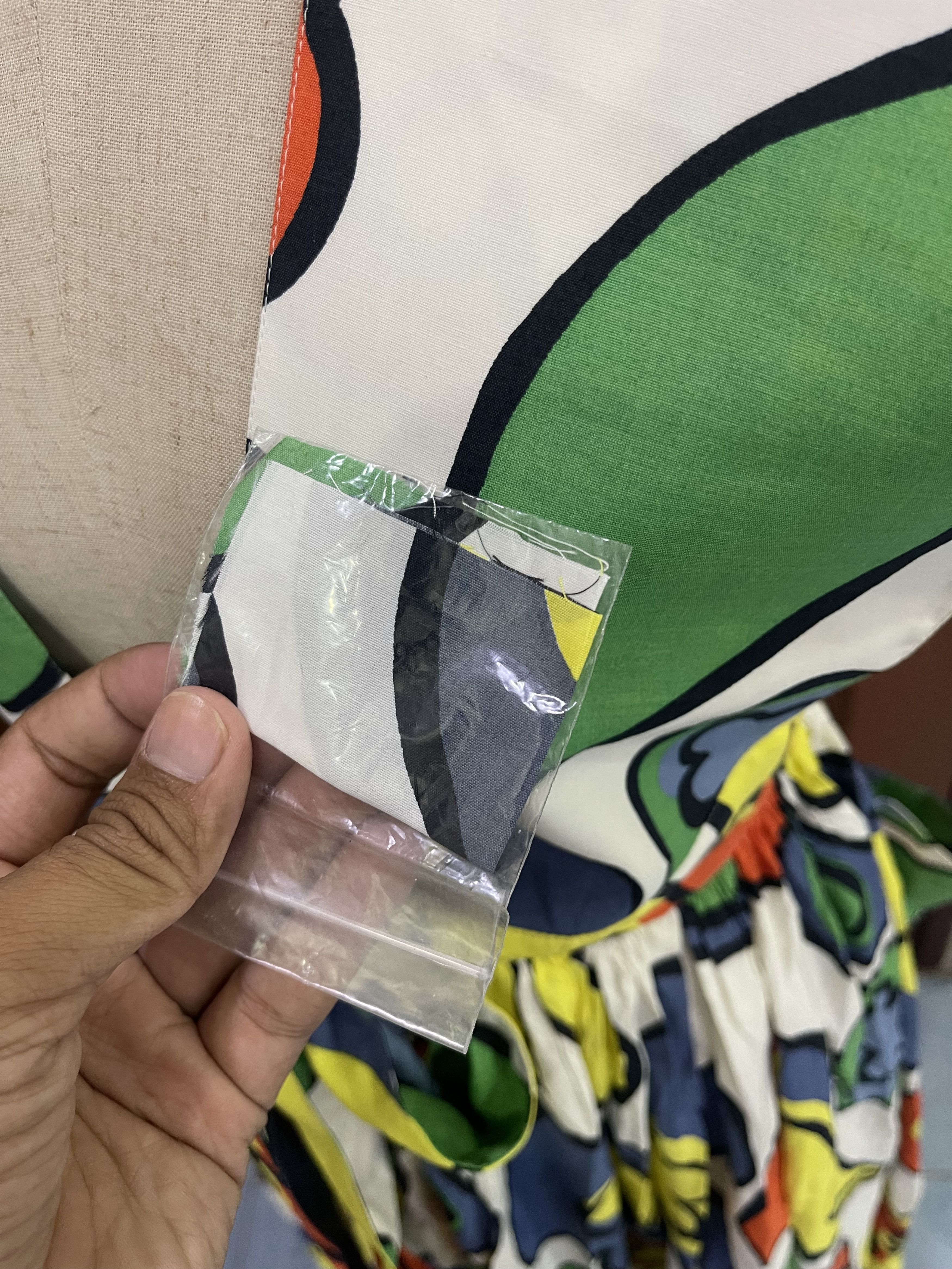 Thierry Mugler × Vintage Thierry Mugler Dress Abstract Pop Art Print Rare Statement Size L / US 10 / IT 46 - 4 Thumbnail