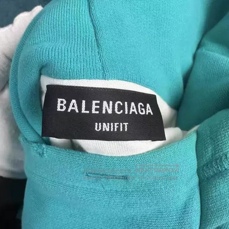 Balenciaga Balenciaga Letter printing hole hooded sweater sky blue Size US S / EU 44-46 / 1 - 3 Thumbnail