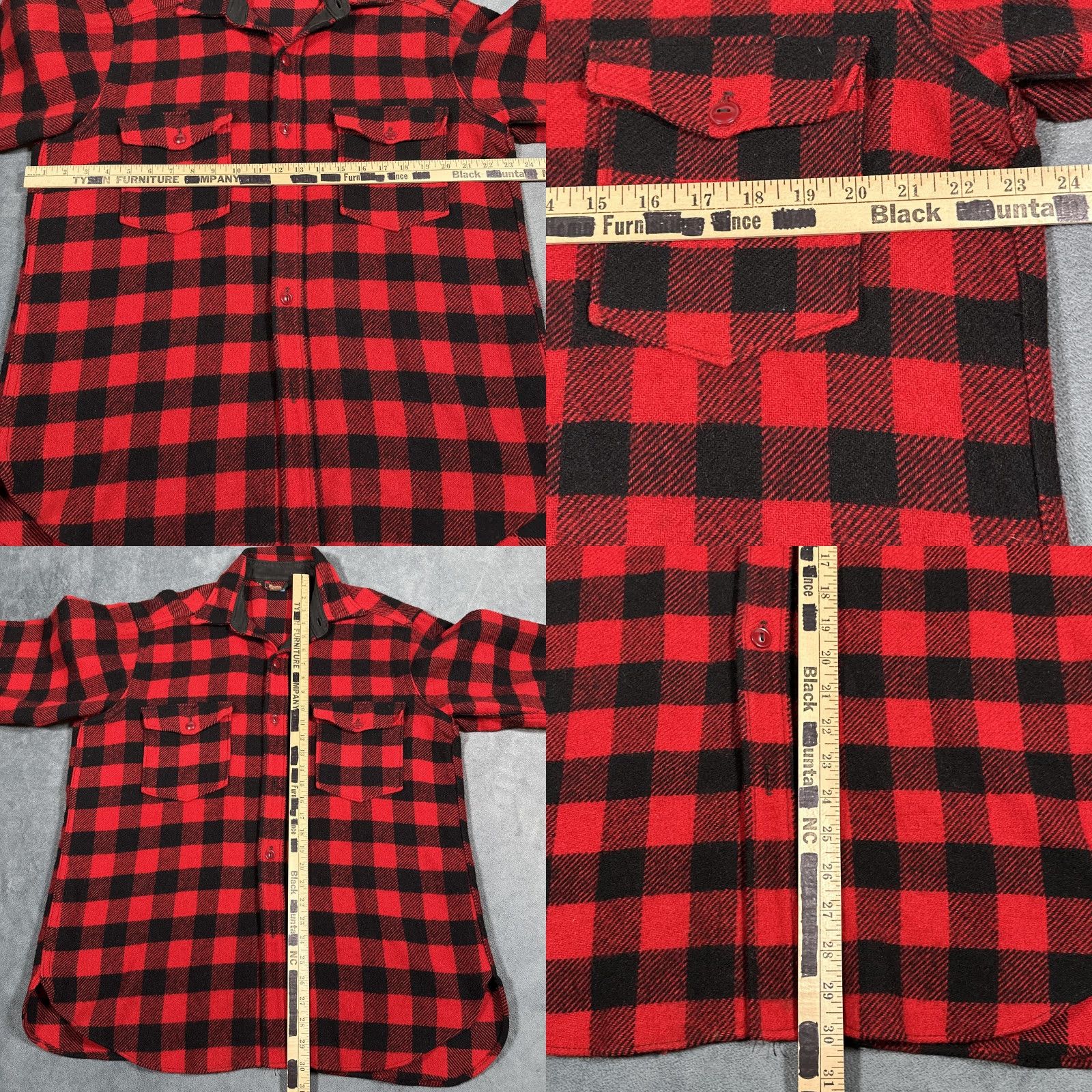 Vintage VINTAGE Woolrich Flannel Shirt Mens Large Red Black Buffalo Plaid 1950s Long Sleeve Classic Workwear Size US L / EU 52-54 / 3 - 8 Thumbnail