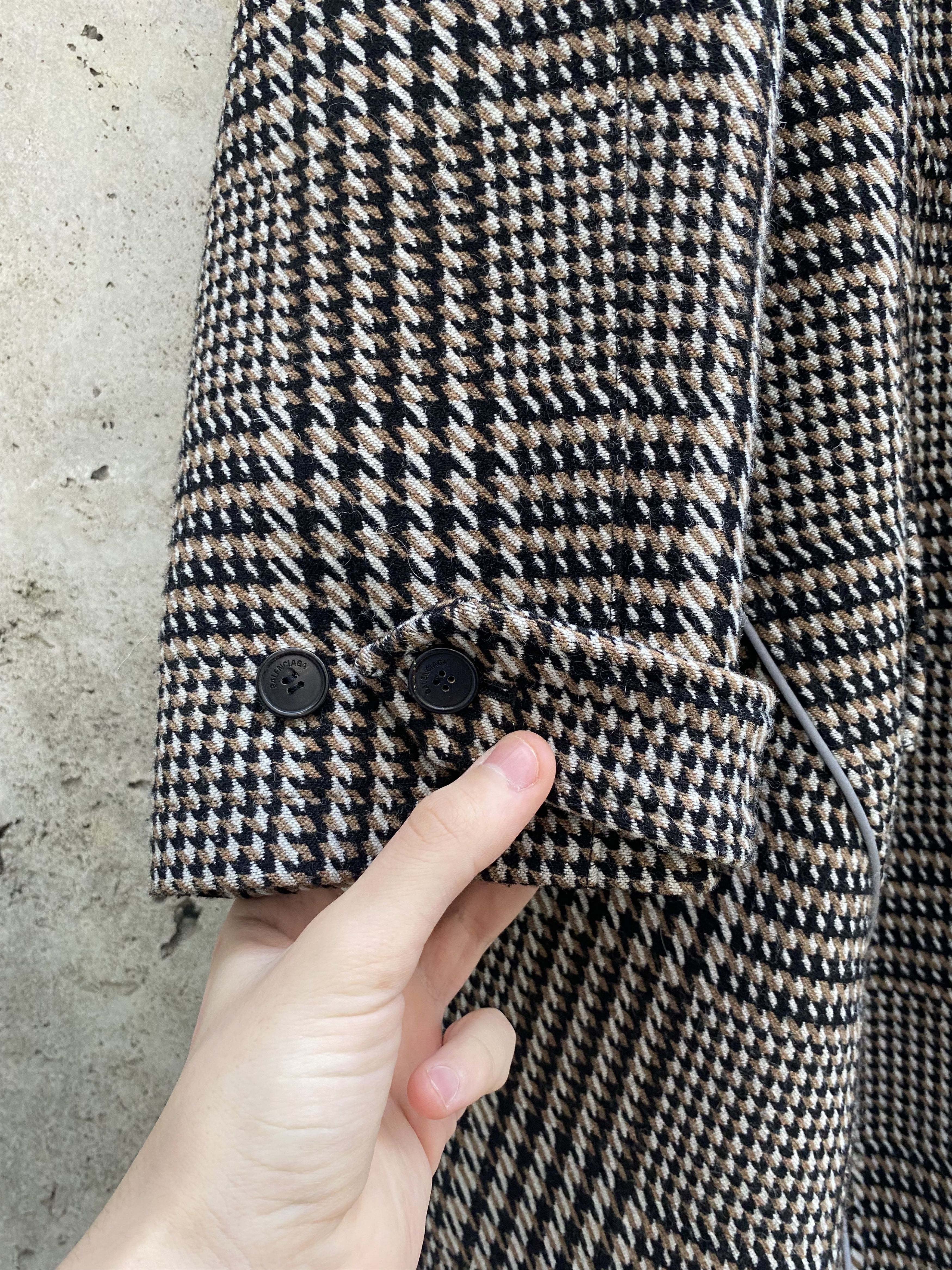 Balenciaga Balenciaga Pre-Fall 2018 Prince of Wales Check Coat Size US M / EU 48-50 / 2 - 13 Thumbnail