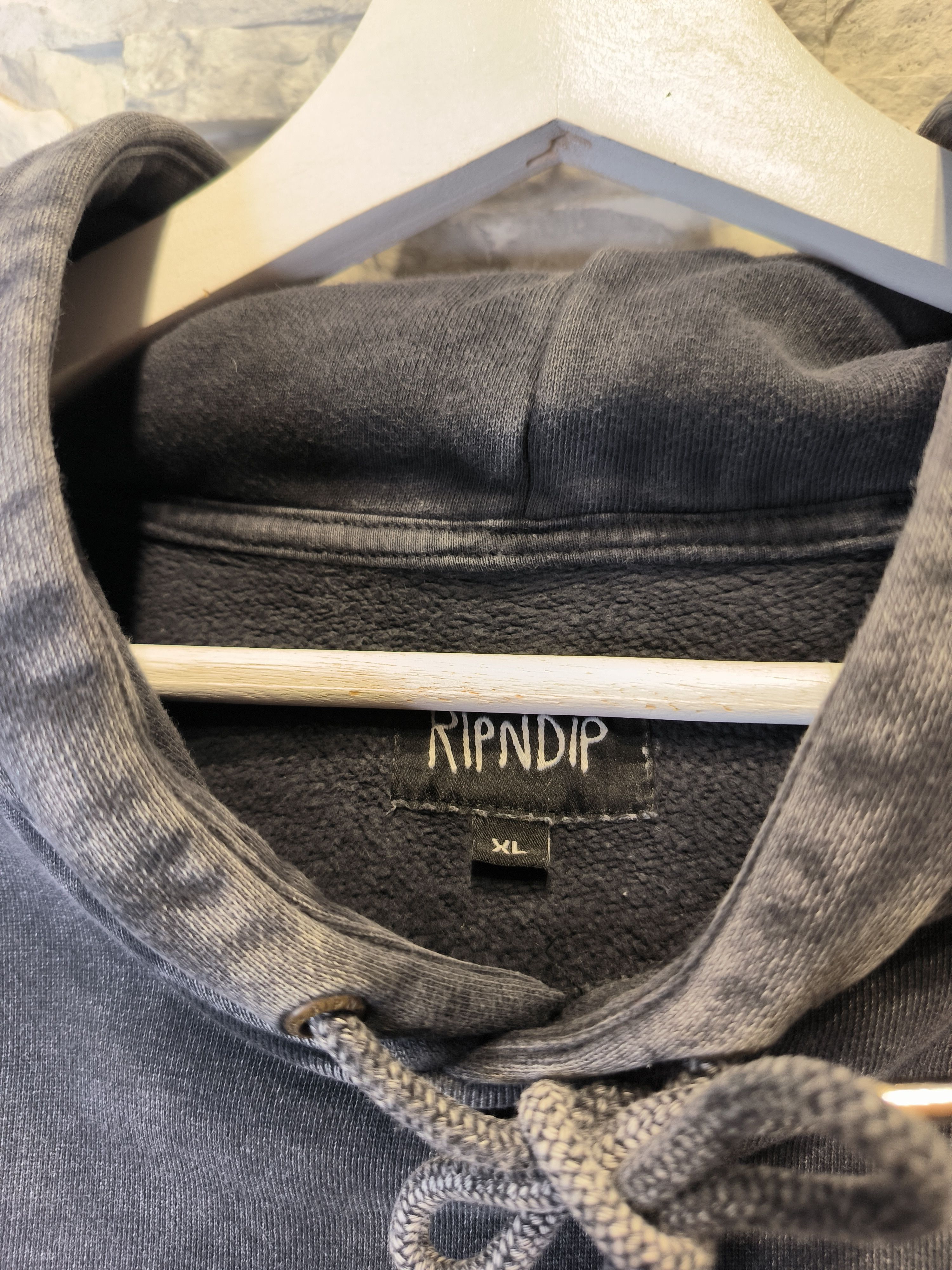 RIPNDIP RIPNDIP Hoodie Sweatshirt Cat Vintage Gray Size US XL / EU 56 / 4 - 7 Thumbnail