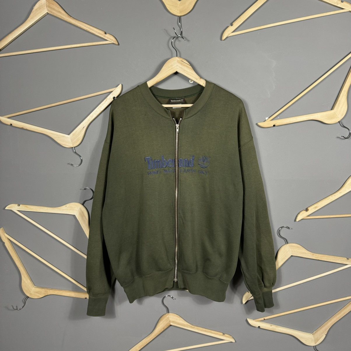 Timberland × Vintage Vintage Timberland Zip Cotton Bomber Size US XL / EU 56 / 4 - 1 Thumbnail