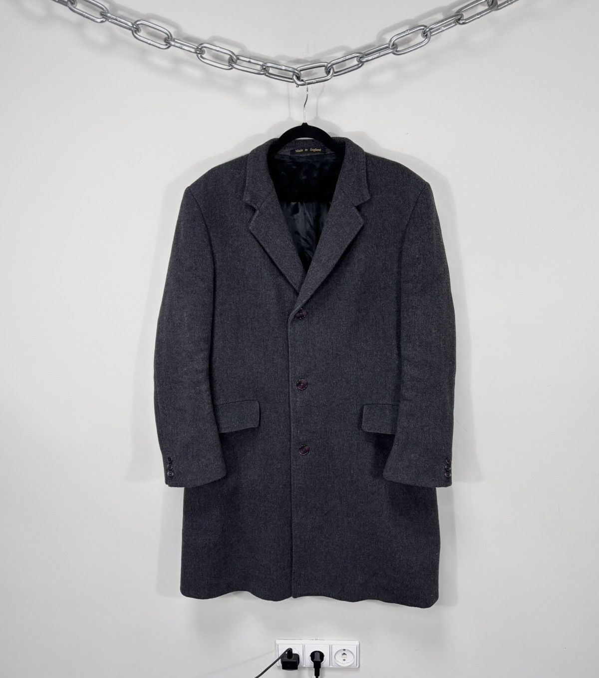 Other Hammersley Vintage Men’s Tailored Grey Wool Cashmere Coat Size US M / EU 48-50 / 2 - 1 Thumbnail
