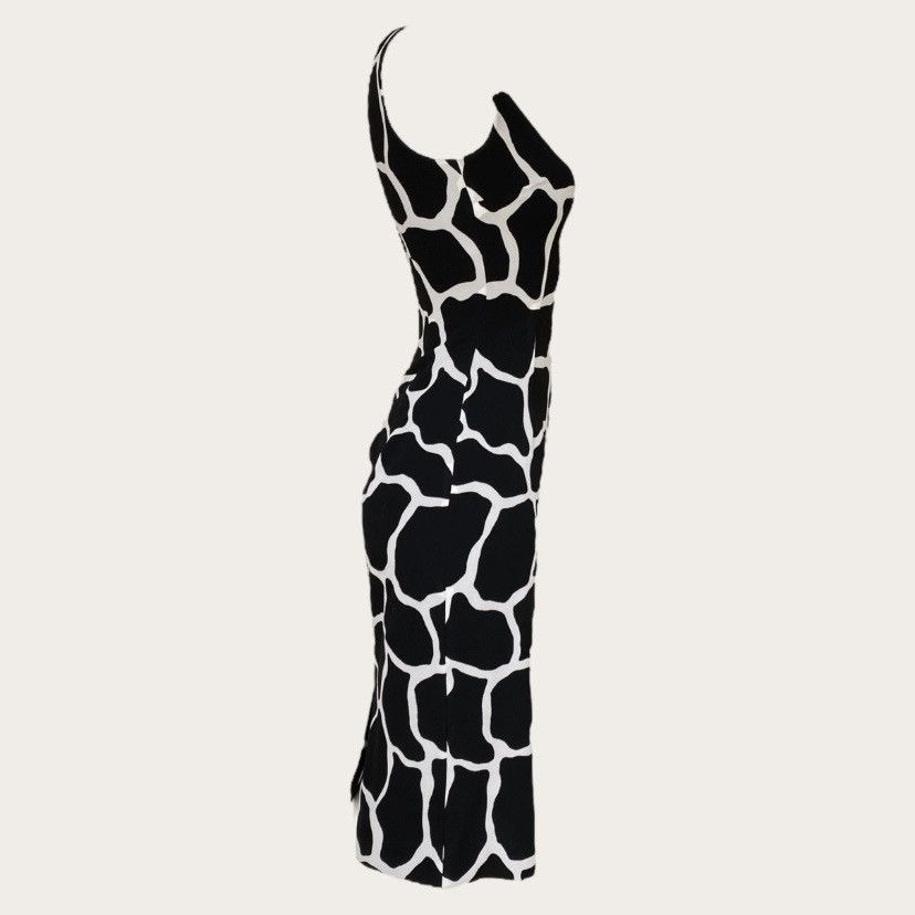 Dolce & Gabbana Dolce & Gabbana abito in seta stampa animalier bianco e nero Size XS / US 0-2 / IT 36-38 - 2 Thumbnail