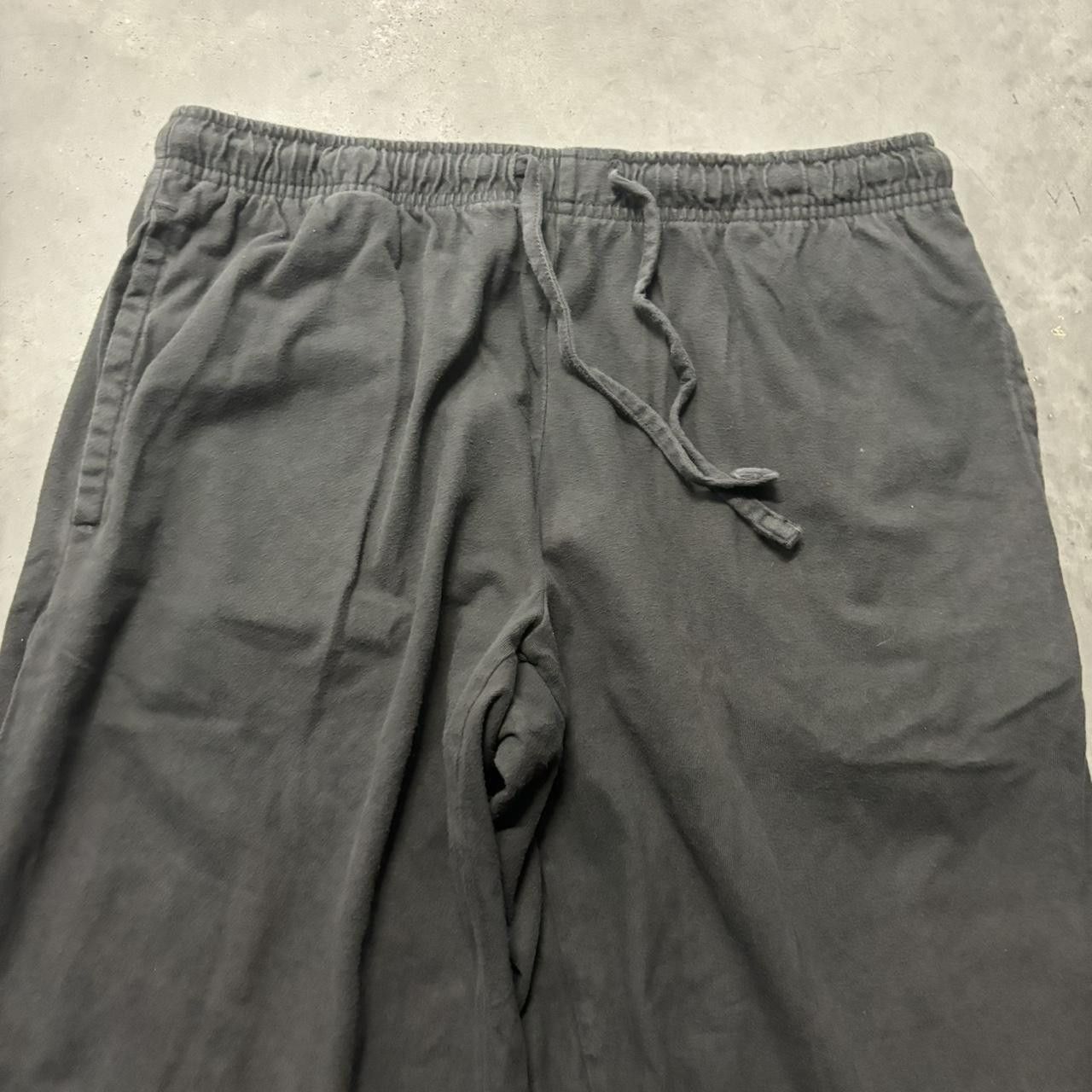 Japanese Brand × Vintage Crazy Vintage Y2K/2000s Baggy Dark Grey Skater Essential Sweatpants! Size US 34 / EU 50 - 4 Thumbnail