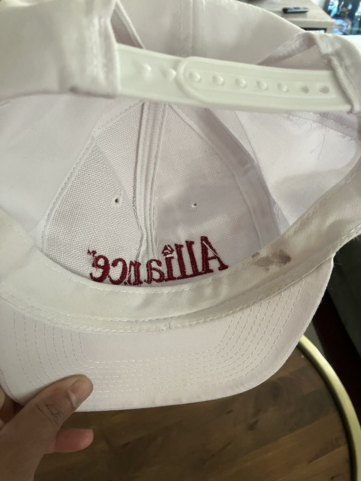 Vintage Vintage 90s Alliance Insurance SpellOut SnapBack Hat Cap Size ONE SIZE - 4 Thumbnail