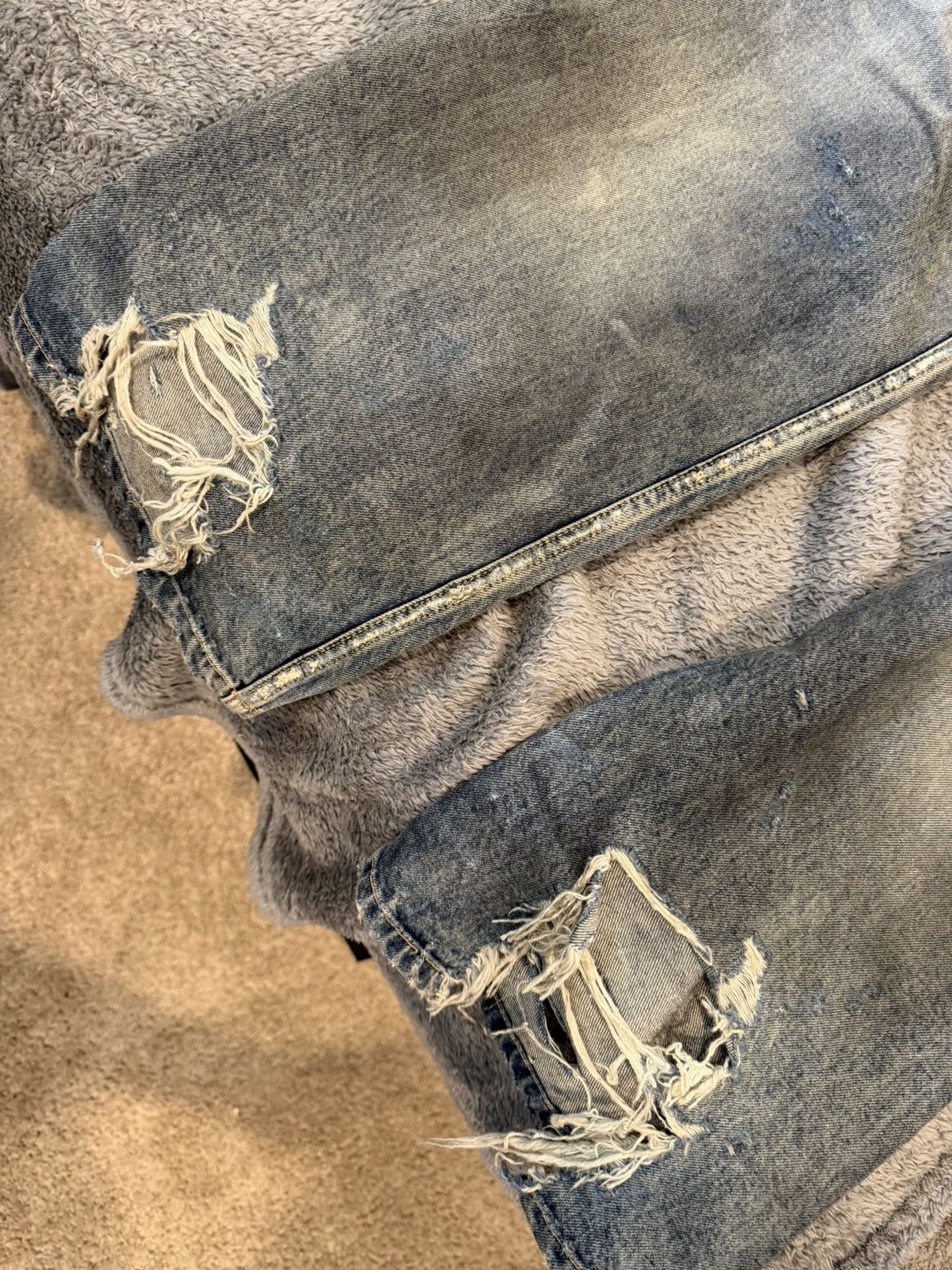 Balenciaga Balenciaga oil spill denim pants Size US 33 - 15 Thumbnail